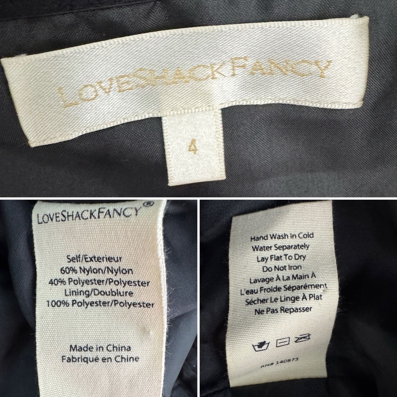 LoveShackFancy LoveShackFancy ​Brenaya Ruffle Mini Dress black size 4 Size S / US 4 / IT 40 - 11 Thumbnail