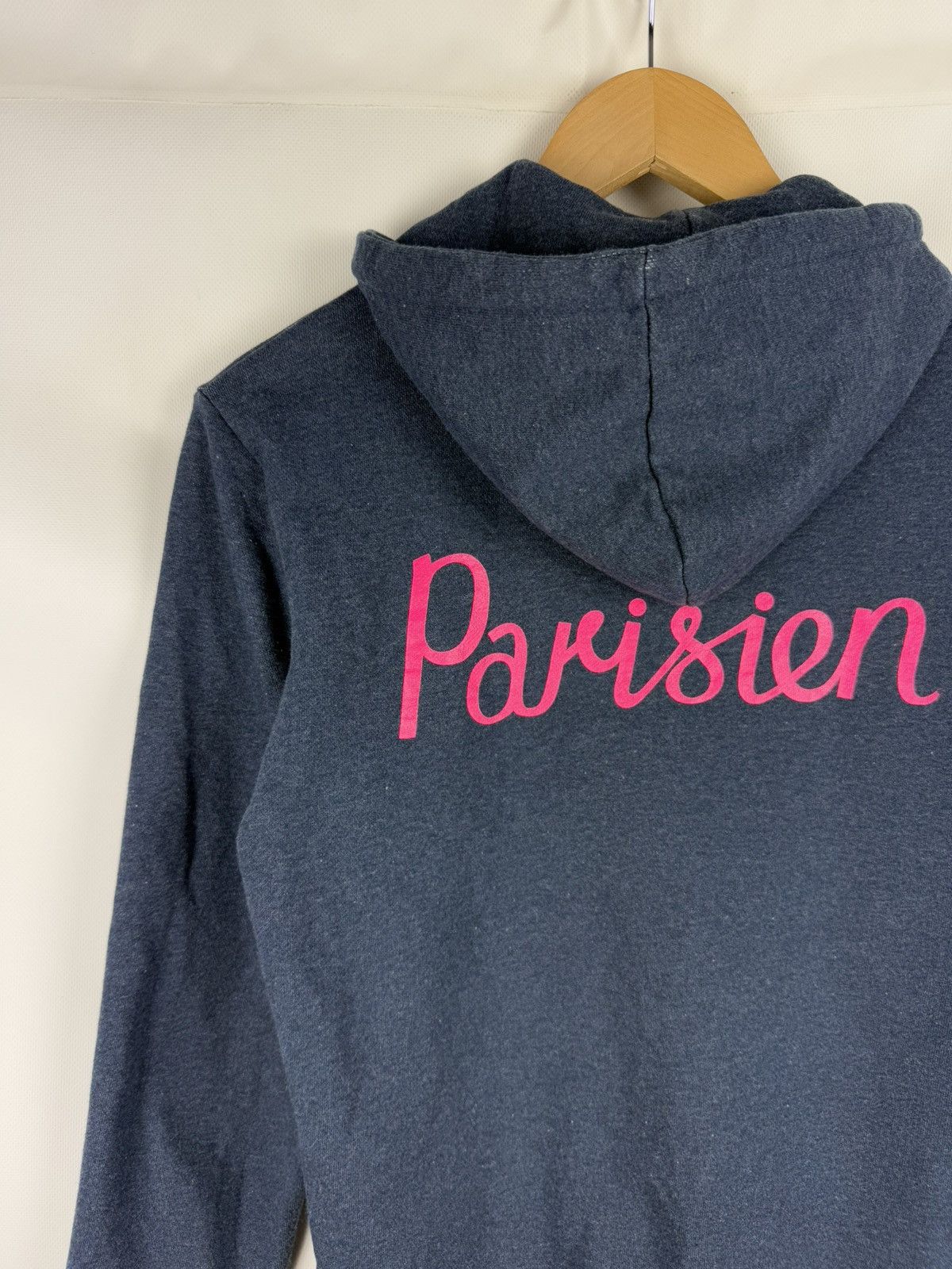 Maison Kitsune Maison Kitsune Parisien Logo Unisex Full Zip Hoodie Size Xs Size US XS / EU 42 / 0 - 16 Thumbnail