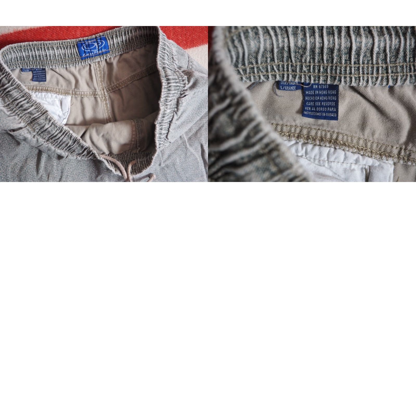 Ocean Pacific VTG 90s Ocean Pacific OP Faded Tan Pattern Summer 36W Beach Outdoor Shorts Men L Size US 36 / EU 52 - 8 Thumbnail