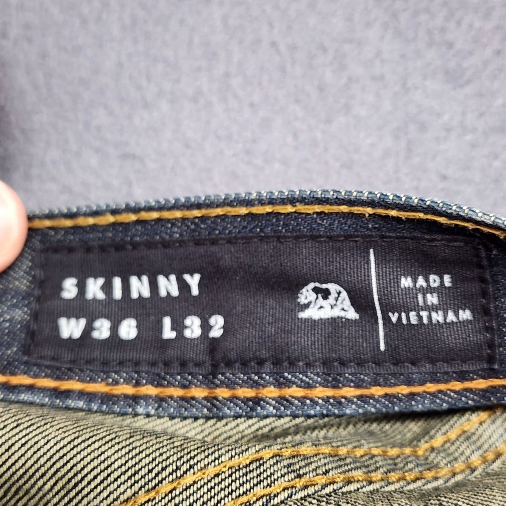 Pacsun Bullhead Denim Jeans Skinny Dark Wash 36x32 Mens Regular Inseam 32 PacSun Blue Cotton Size US 36 / EU 52 - 5 Thumbnail