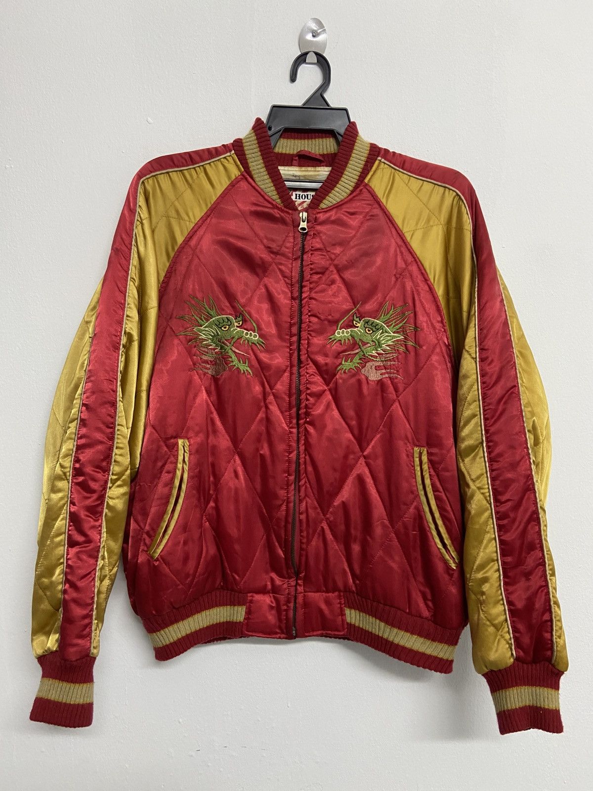 Japanese Brand Vintage Houston Sukajan Dragon Jacket Size US L / EU 52-54 / 3 - 2 Thumbnail