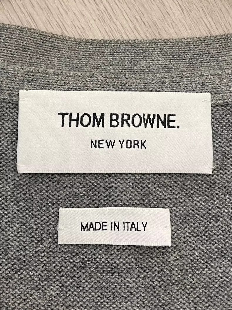 Thom Browne Thom Browne Gray dog four stripe knit sweater Size S / US 4 / IT 40 - 5 Thumbnail