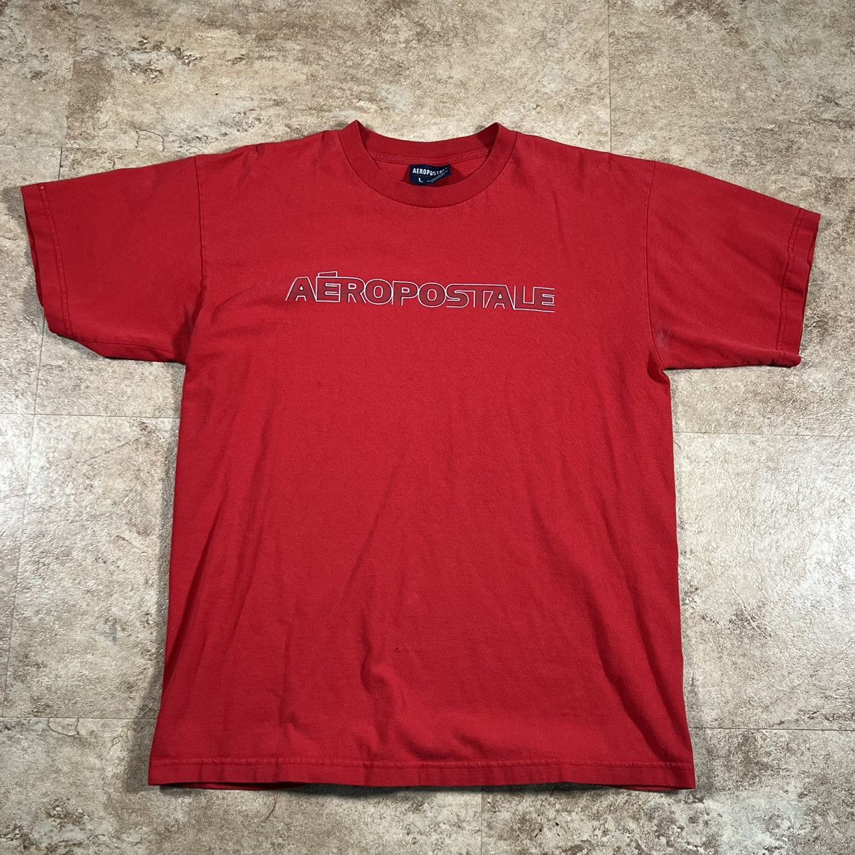 Aeropostale Vintage Aeropostale Shirt Large Red Y2K Logo Tee Skater Size US L / EU 52-54 / 3 - 1 Thumbnail