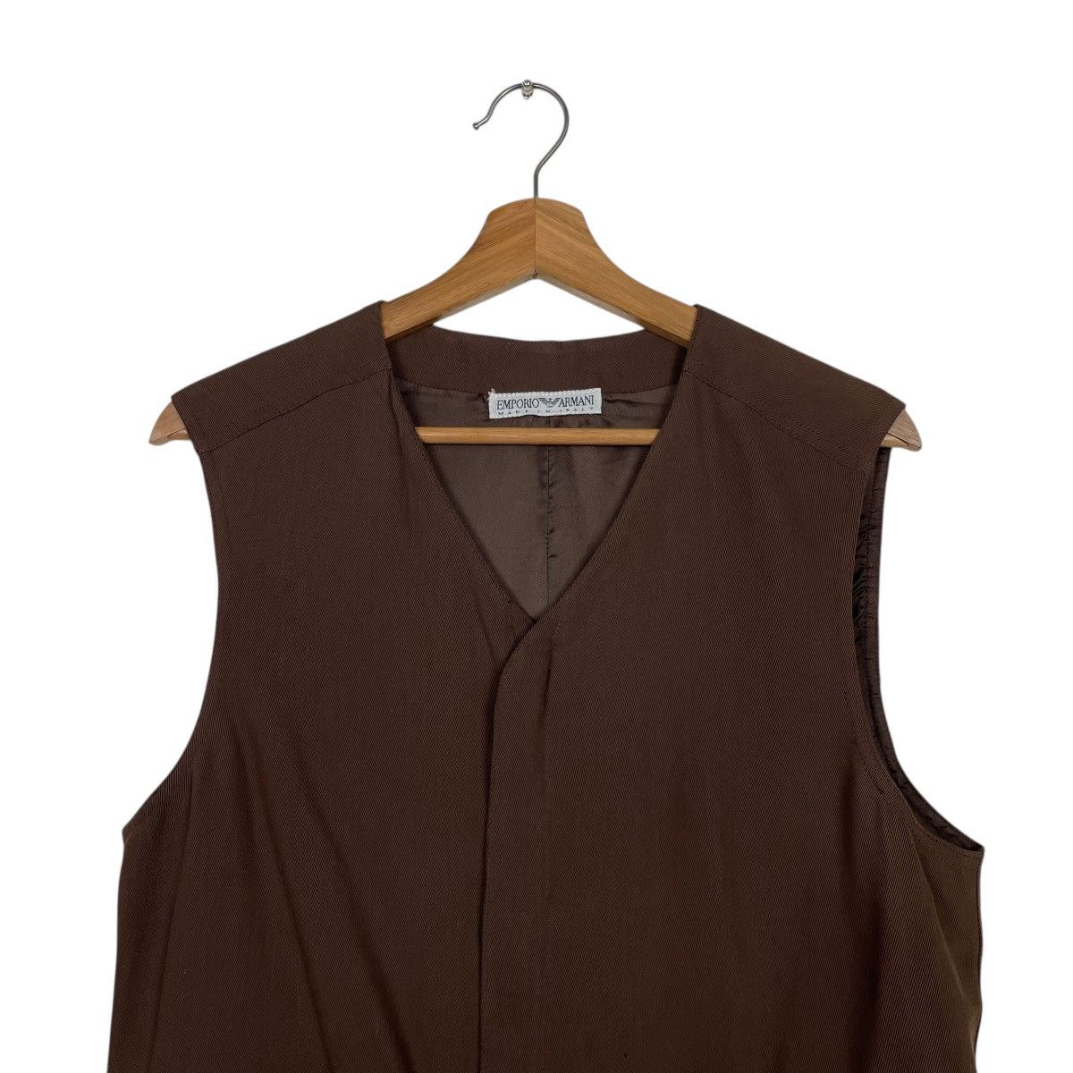 Emporio Armani Vintage Emporio Armani Zipper Rayon Vest Size US S / EU 44-46 / 1 - 2 Thumbnail