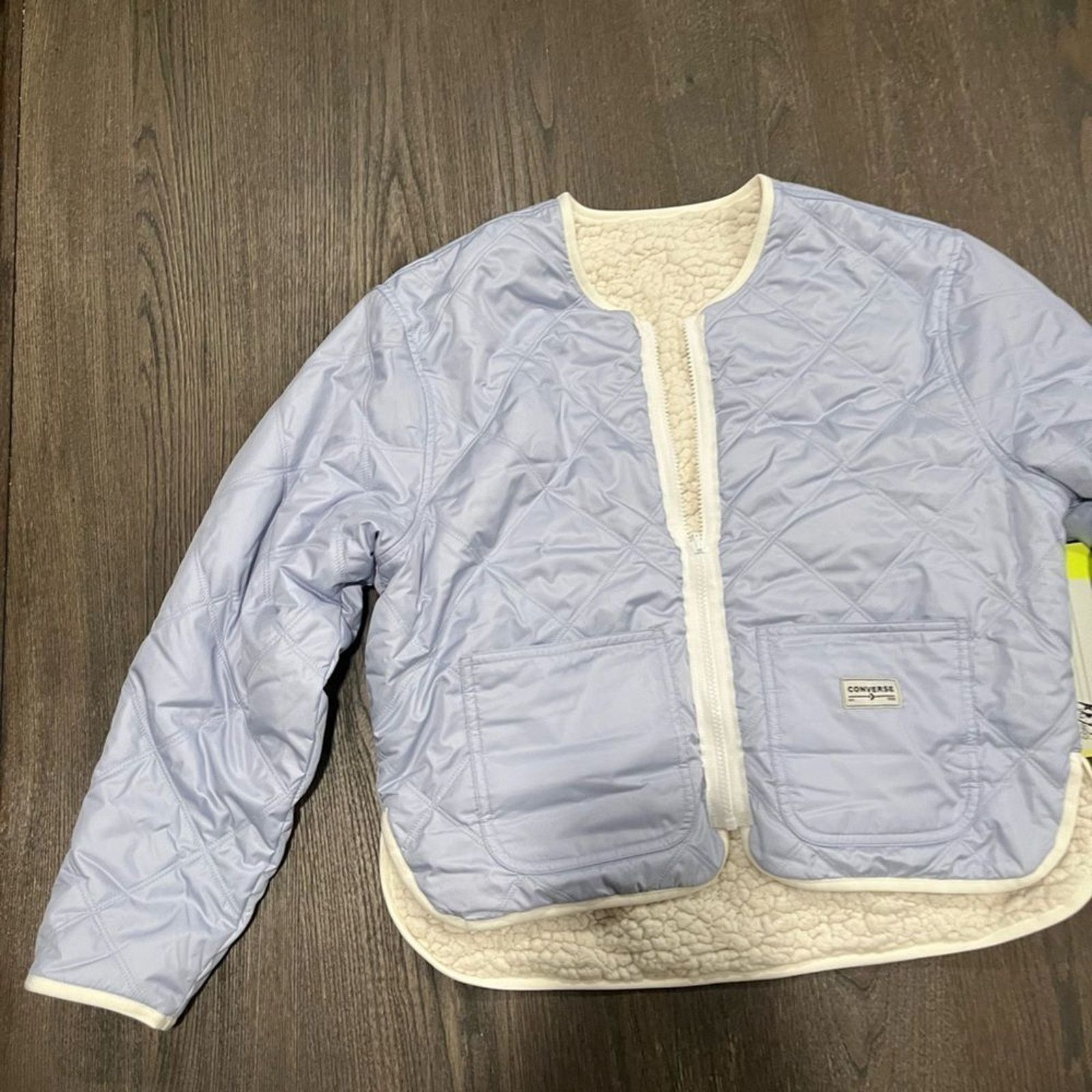 Converse NWT Converse Reversible Sherpa Quilted Jacket - Size XS Size XS / US 0-2 / IT 36-38 - 5 Thumbnail