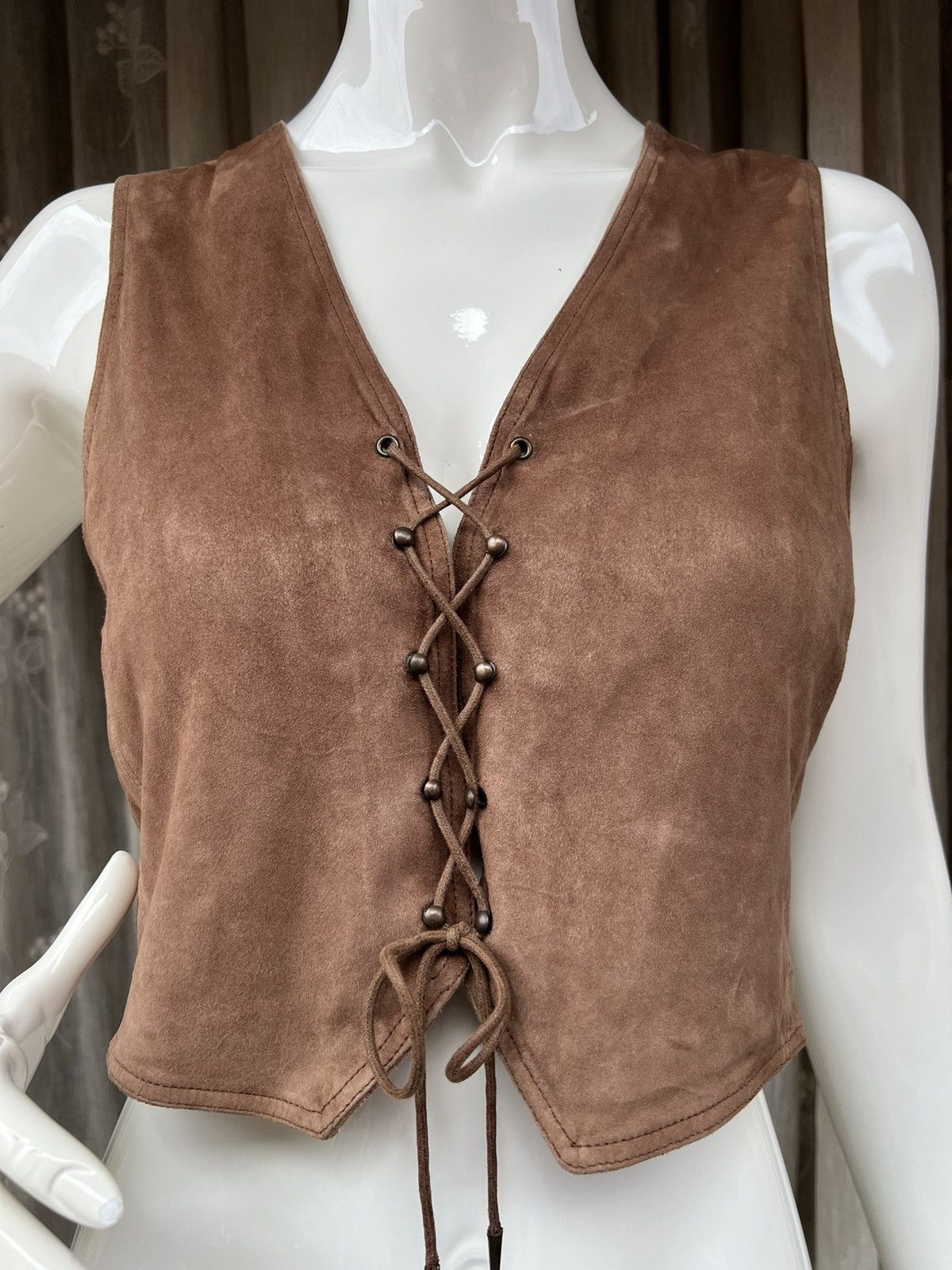 Prada Prada FW 1993 leather bustier Size M / US 6-8 / IT 42-44 - 1 Thumbnail