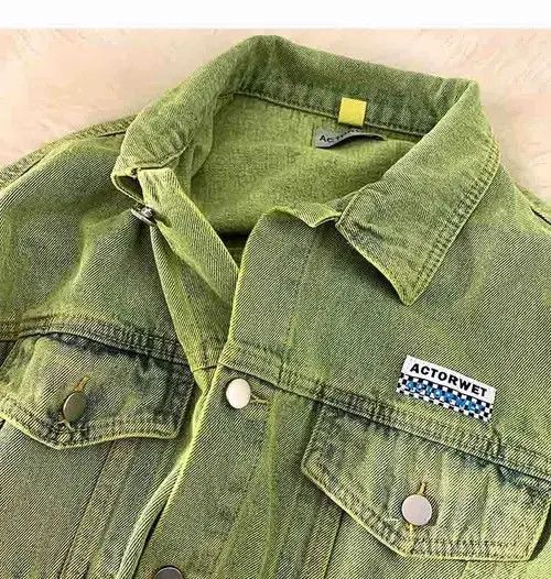 Designer × Japanese Brand × Jean Green Jeans Jacket Cardigan Size US XL / EU 56 / 4 - 2 Thumbnail