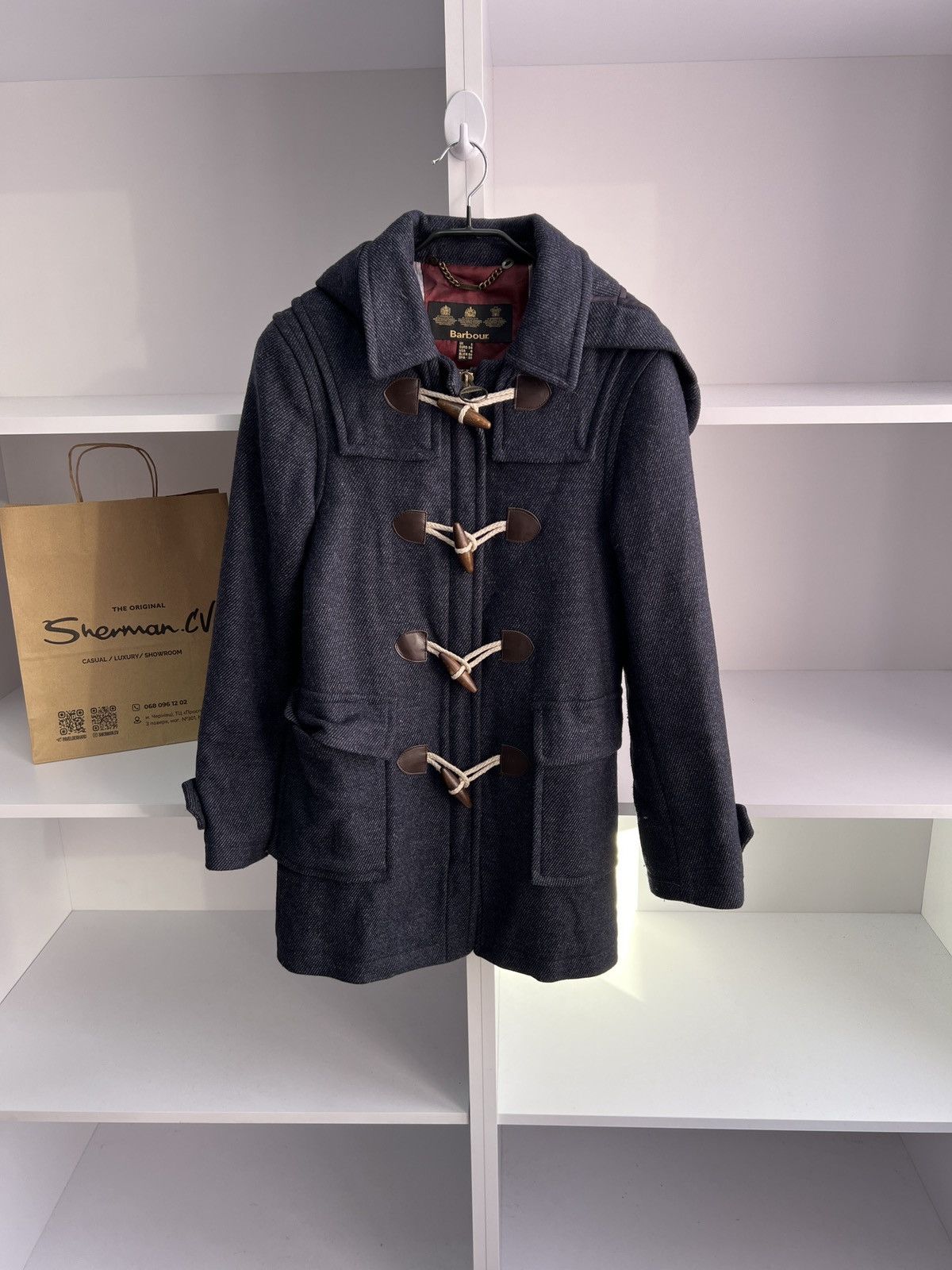Barbour × Vintage Vintage Barbour Women’s Wool England Coat Size M / US 6-8 / IT 42-44 - 2 Thumbnail