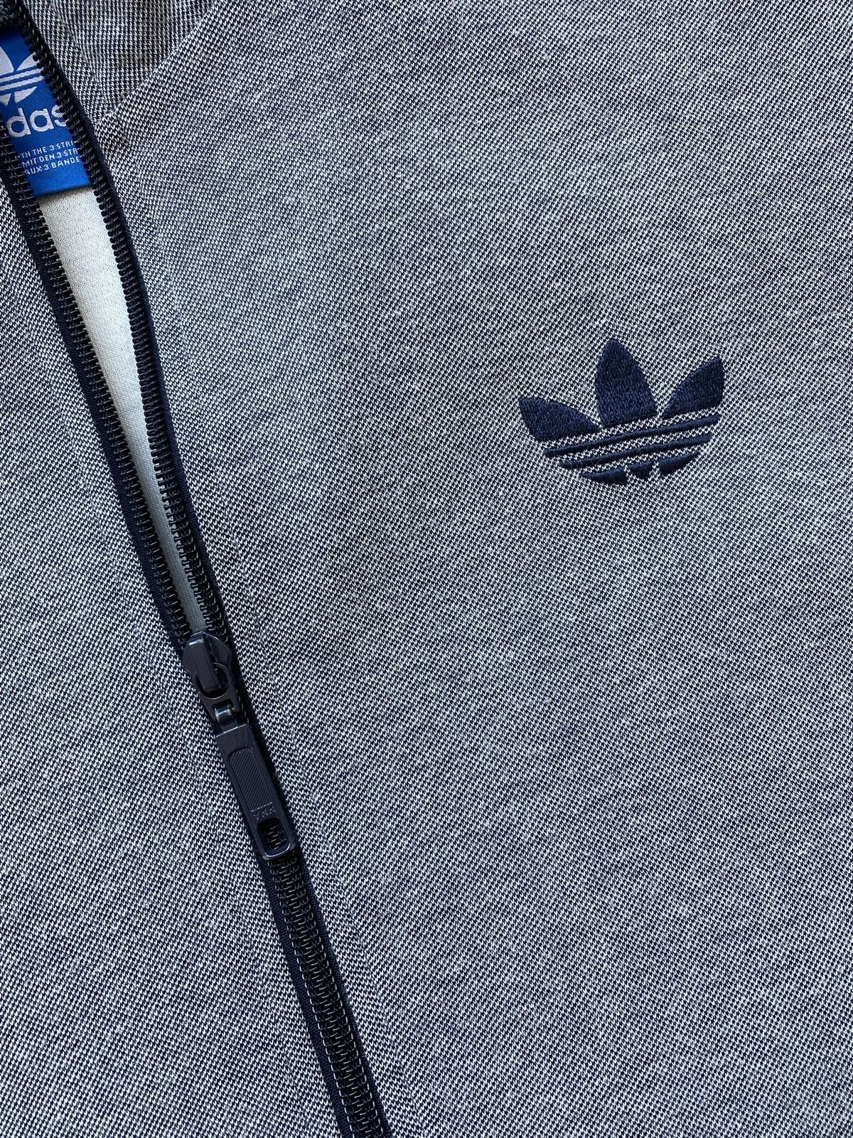 Adidas Vintage Adidas Grey/Navy Trefoil Track Jacket✨ Size US M / EU 48-50 / 2 - 6 Thumbnail
