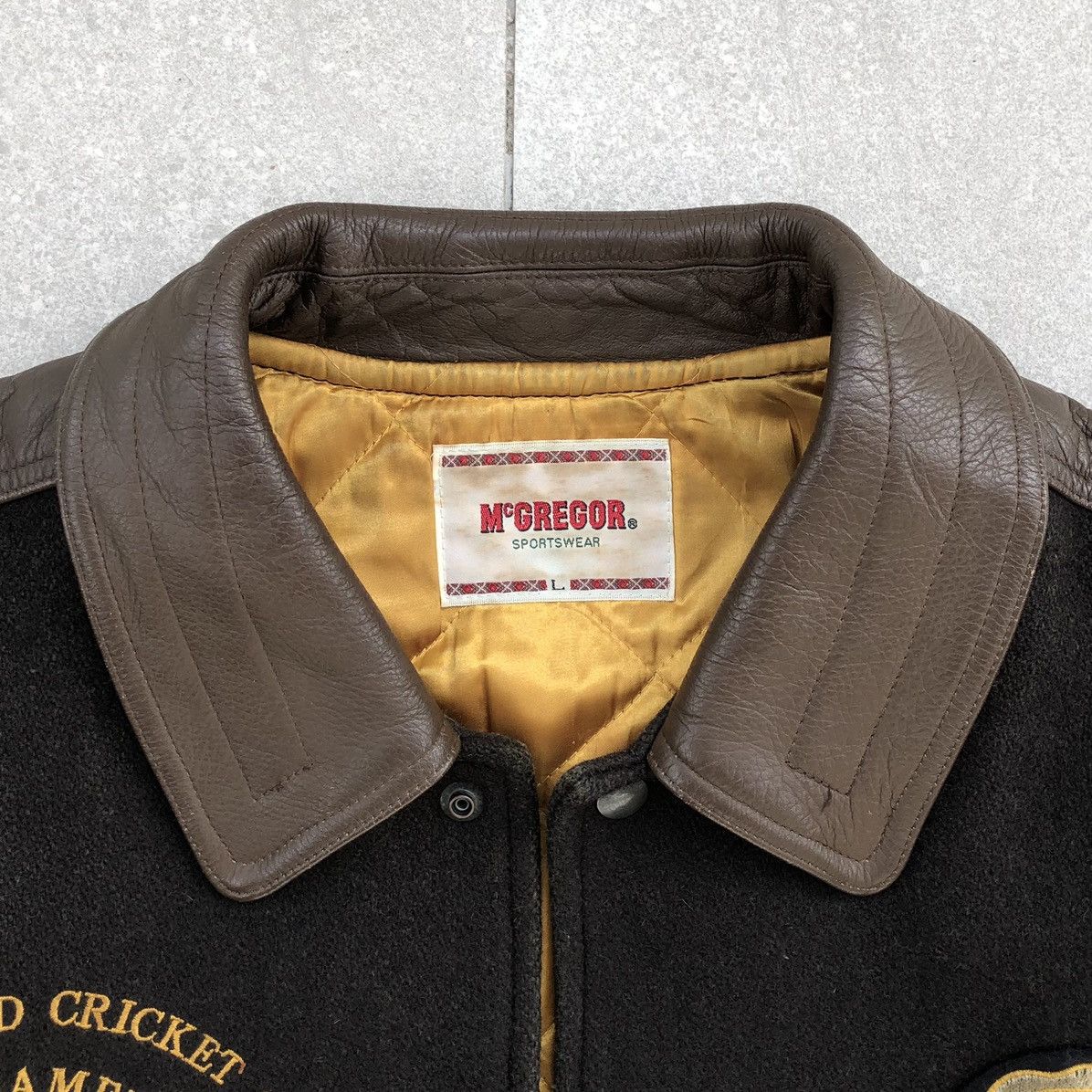 McGregor OG Vintage McGregor Wool Leather Varsity Jacket Size US L / EU 52-54 / 3 - 18 Thumbnail
