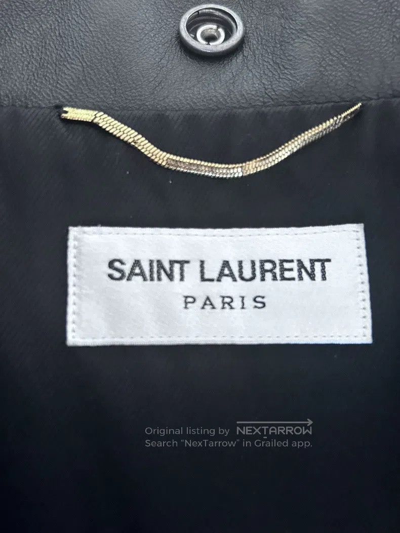 Saint Laurent Paris Saint Laurent Paris Classic Distressed Biker Jacket Size US S / EU 44-46 / 1 - 3 Thumbnail