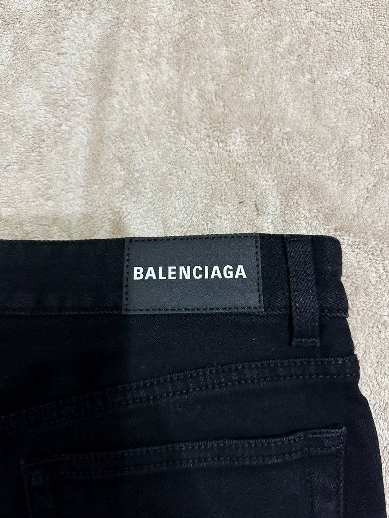 Balenciaga Balenciaga Black Denim Pants Size US 31 - 5 Thumbnail