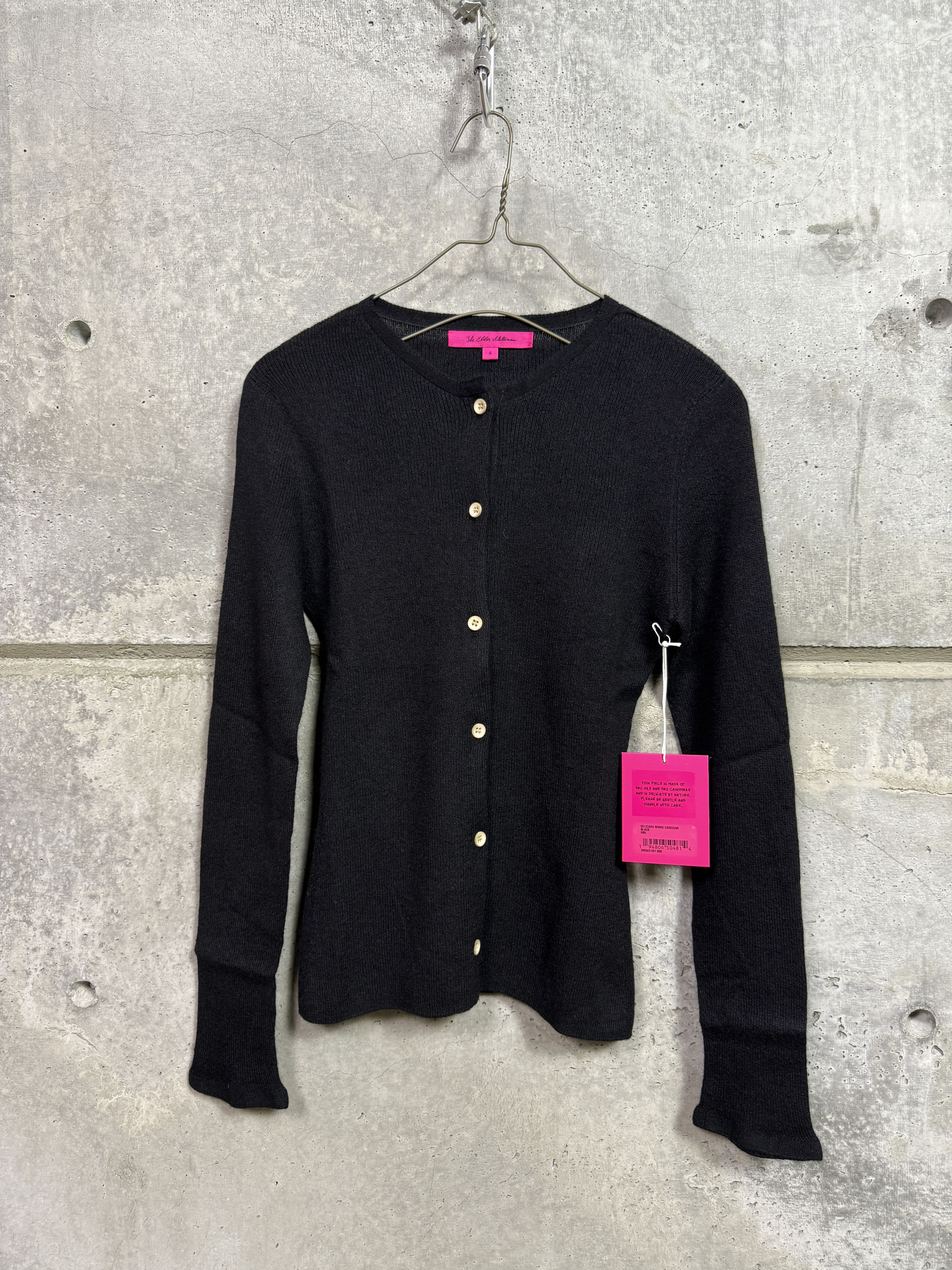 The Elder Statesman $1250 The Elder Statesman Black Delicash Cardigan Size S / US 4 / IT 40 - 8 Thumbnail
