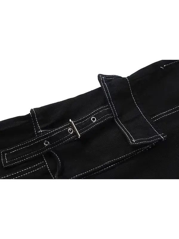 Japanese Brand VIBE Street workwear hip hop multi-pocket denim trousers Size US 30 / EU 46 - 4 Thumbnail