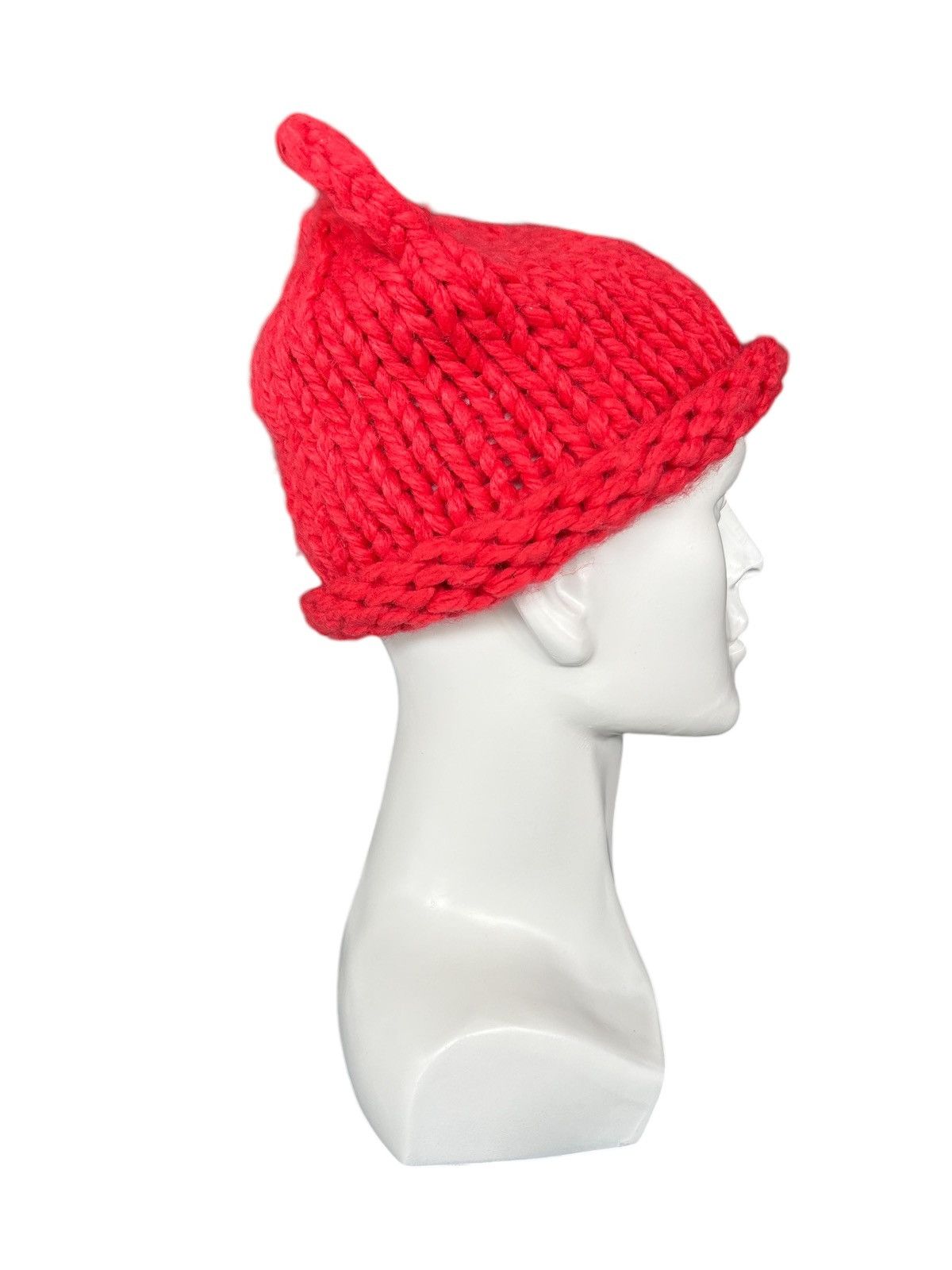 Japanese Brand × Kapital × Vintage Bunny Horn Devil Crochet knitted Handmade Beanie Hats Rare☠️☠️ Size ONE SIZE - 2 Thumbnail