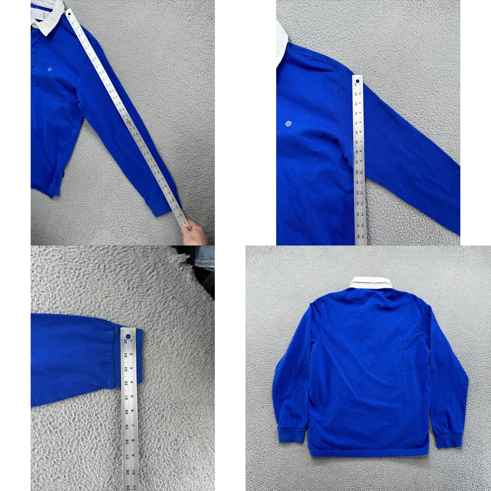 American Eagle Outfitters American Eagle Outfitters Polo Shirt Men Corduroy Neckline Rugby Long Sleeve Size M Blue New Size US M / EU 48-50 / 2 - 8 Thumbnail