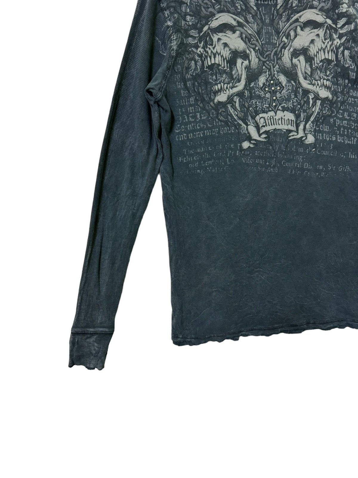 Affliction Vintage Y2K Affliction Skeleton Chains Long Sleeve Size US M / EU 48-50 / 2 - 7 Thumbnail