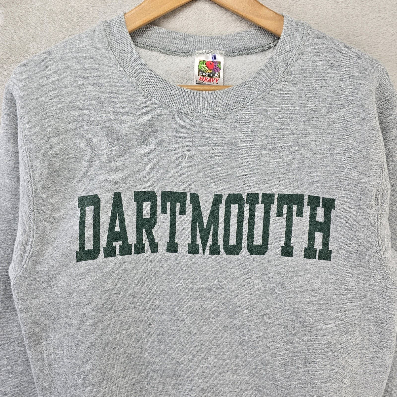 Fruit Of The Loom Vintage Dartmouth University Crewneck Sweatshirt Men Small Size US S / EU 44-46 / 1 - 3 Thumbnail