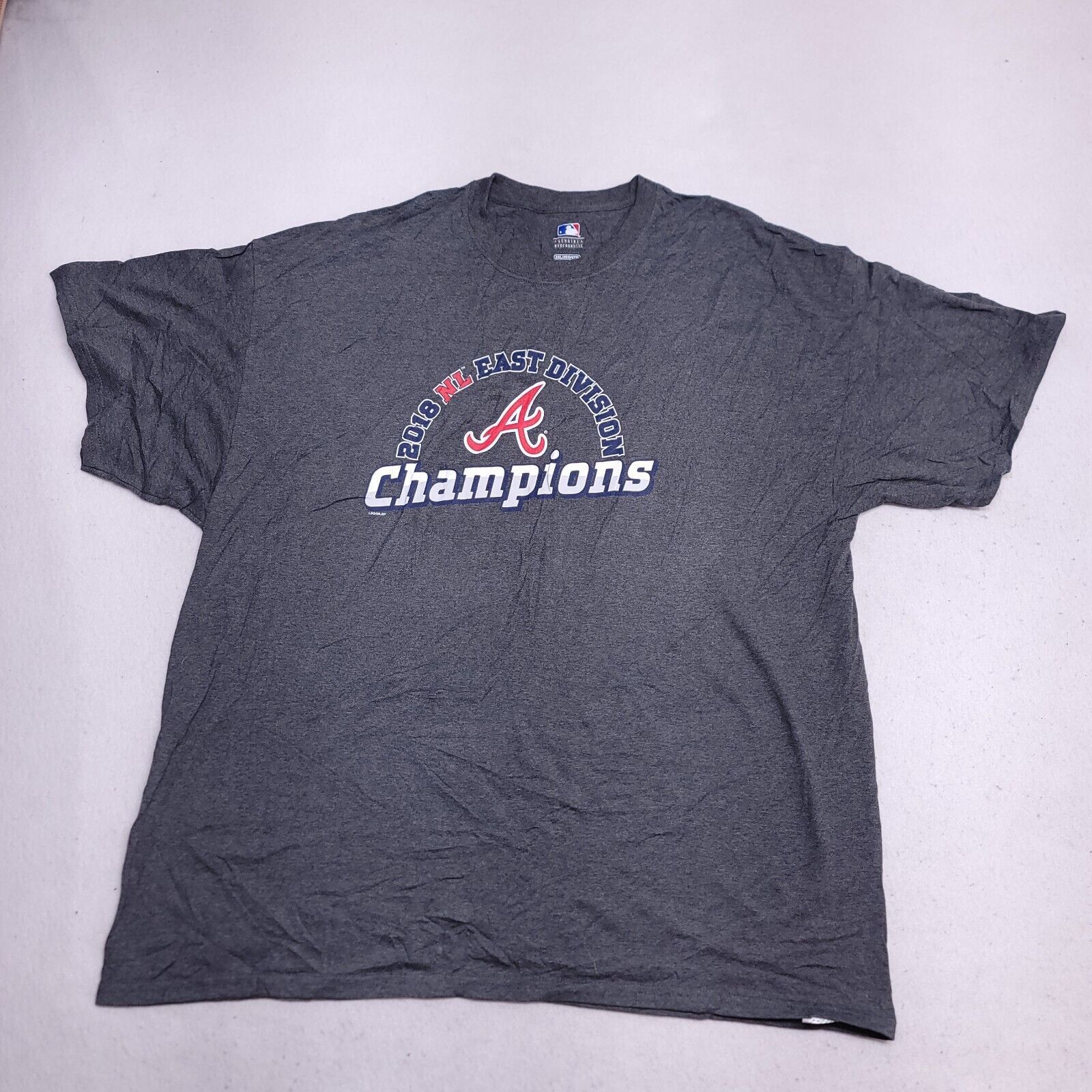 MLB MLB Atlana Braves Graphic Pullover Shirt Mens Size 2XL Gray Size US XXL / EU 58 / 5 - 2 Thumbnail