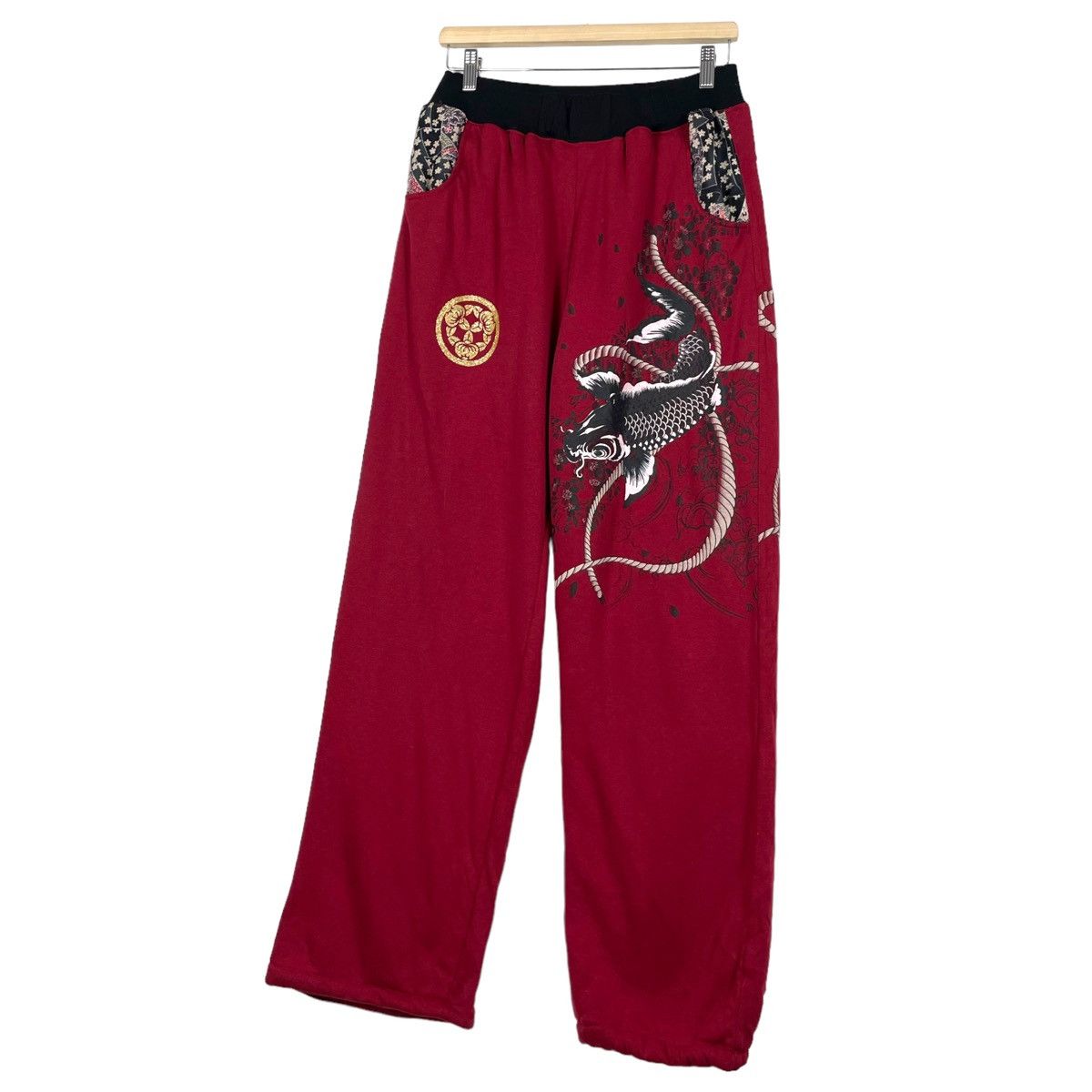 Japanese Brand 💥JAPANESE DRAGON MOTIF SUKAJAN SWEATPANT Size US 30 / EU 46 - 2 Thumbnail
