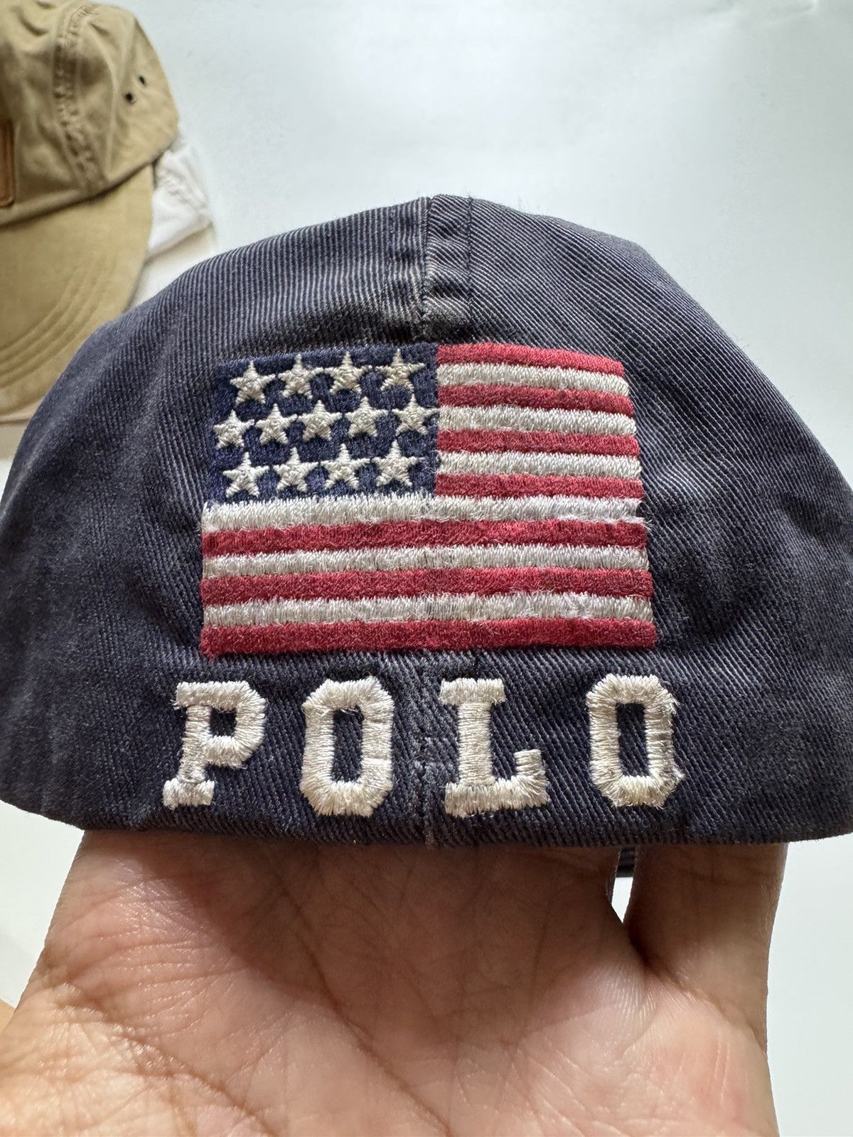 Polo Ralph Lauren × RRL Ralph Lauren Vintage Polo Sport USA Hat Size ONE SIZE - 3 Thumbnail