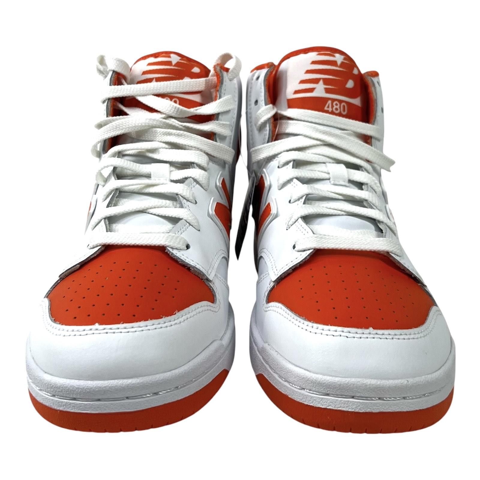 New Balance New Balance Hi Men's Shoes White/Orange (BB480SCA) SIZE 10.5 Size US 10.5 / EU 43-44 - 4 Thumbnail
