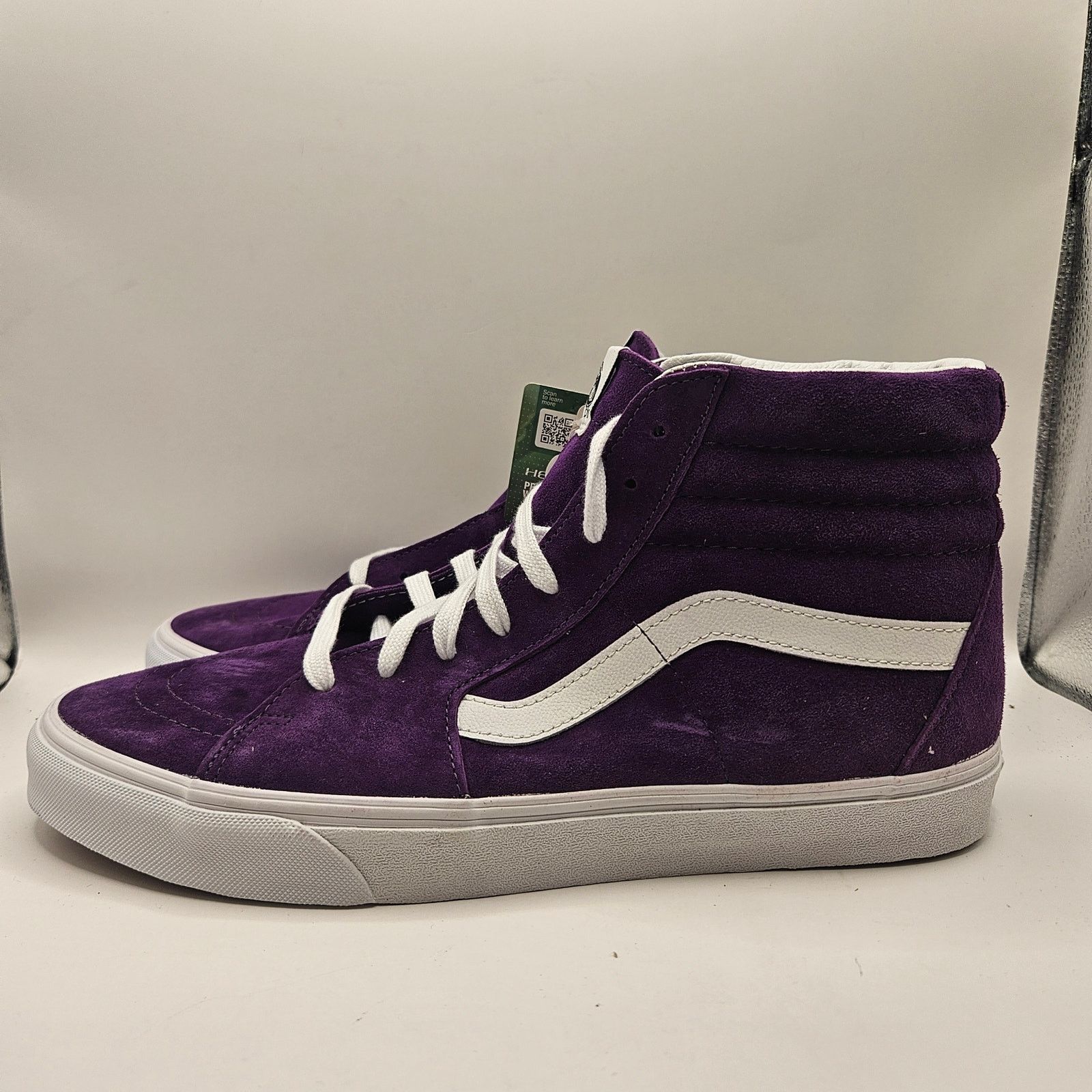 Vans VANS MEN'S 11.5 SK8-Hi PIG SUEDE ACAI PURPLE RARE SNEAKERS Size US 11.5 / EU 44-45 - 4 Thumbnail