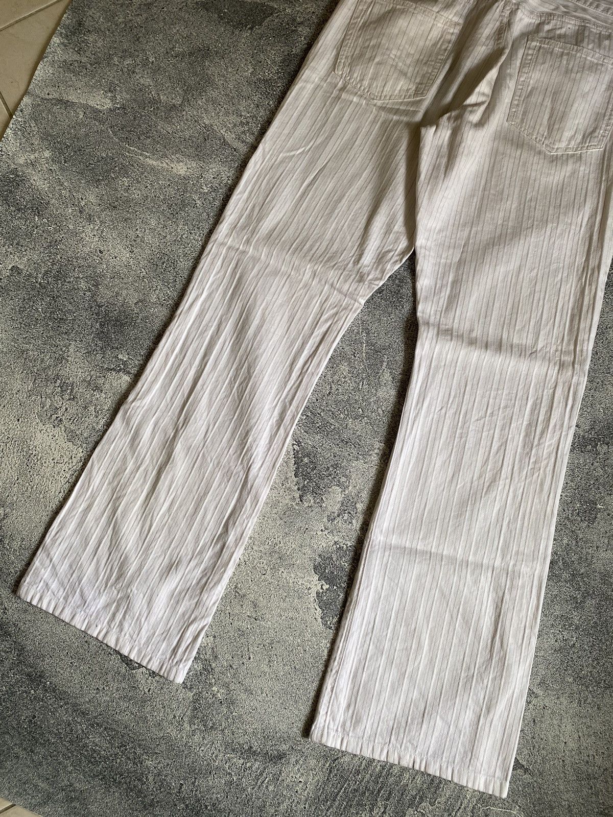semanticdesign SEMANTIC DESIGN STRIPE FLARED TROUSERS PANTS Size US 32 / EU 48 - 8 Thumbnail