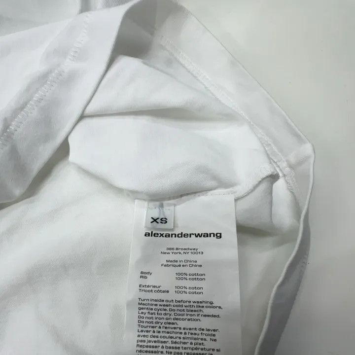 Alexander Wang Alexander Wang White Graphic Short Sleeve T-Shirt - Size XS / US 0-2 / IT 36-38 - 4 Thumbnail