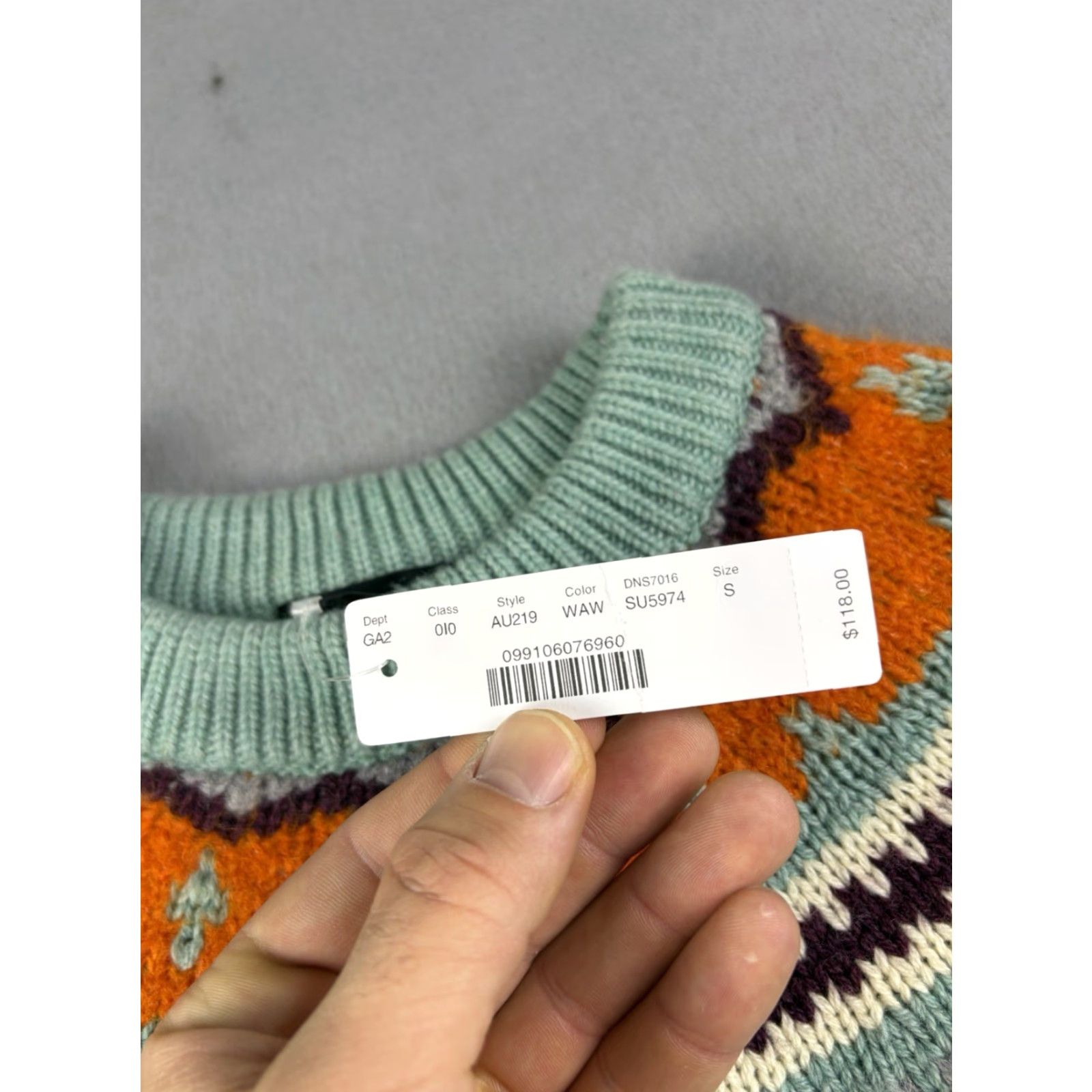J.Crew J. Crew Sweater Women’s S Multicolor Wool Blend Fair Isle Crew Neck Long Sleeve Pullover Lightweight Size S / US 4 / IT 40 - 3 Thumbnail