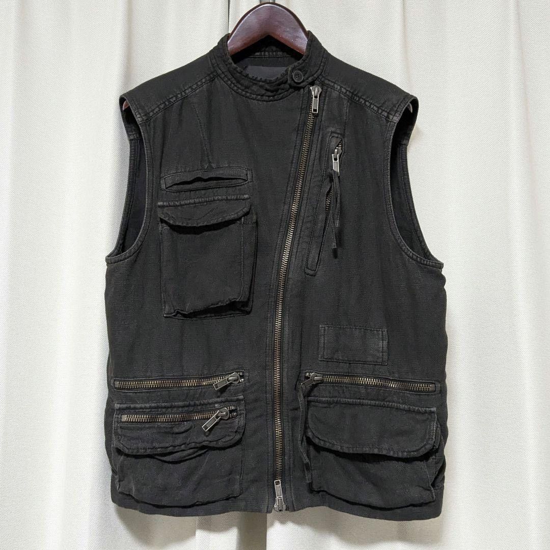 Haider Ackermann Haider Ackermann Linen Biker / Military Tactical Vest SS 16 Size US M / EU 48-50 / 2 - 3 Thumbnail