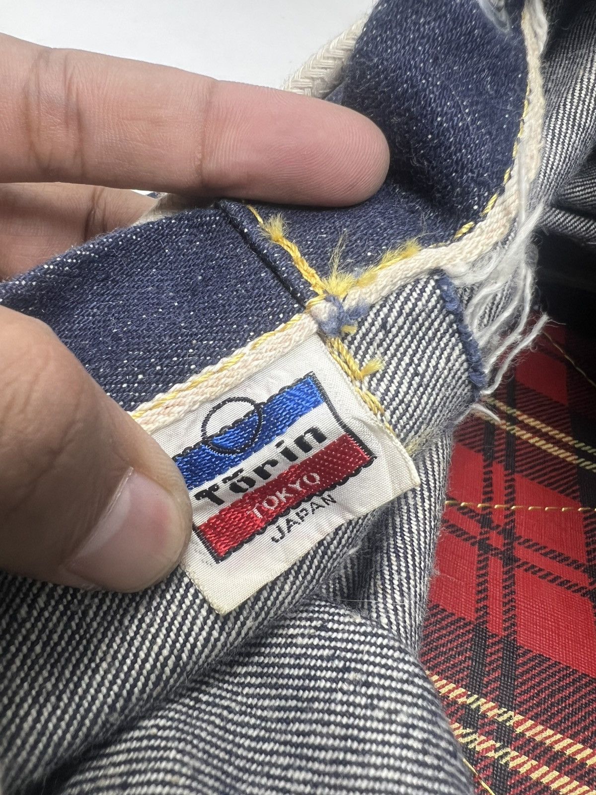 Japanese Brand Vintage Canton X-West Denim Drawstring Bucket Size ONE SIZE - 18 Thumbnail
