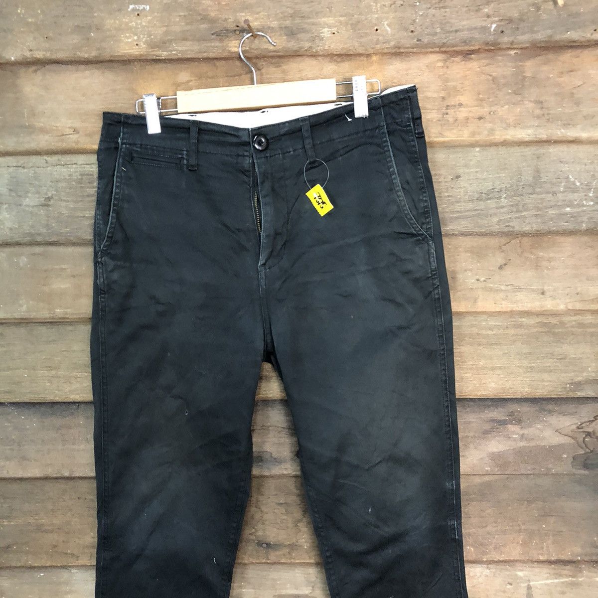 Japanese Brand × Vintage DL Back Number Black Casual Pants #S2796 Size US 29 - 2 Thumbnail