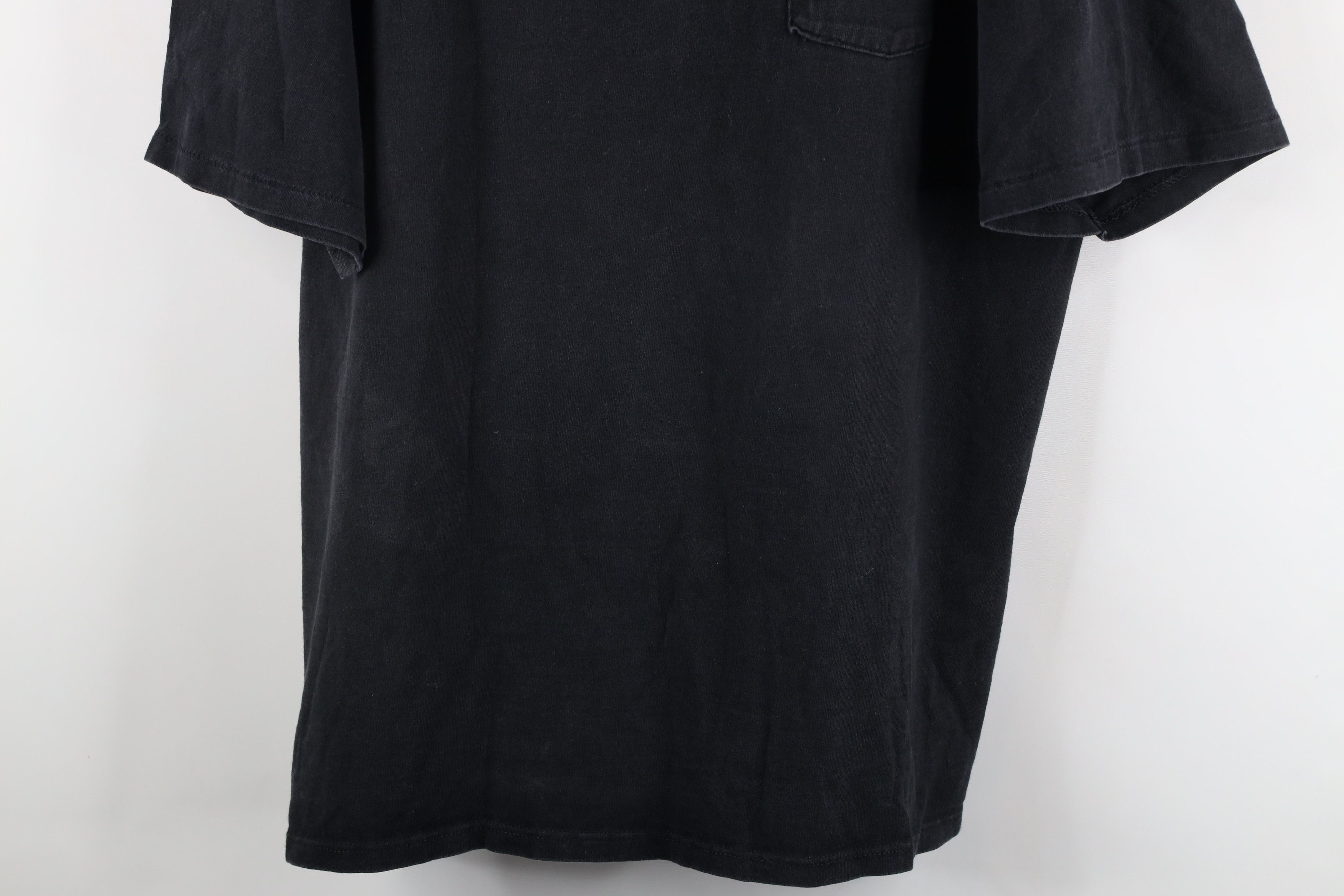 Vintage Vintage 90s Streetwear Heavyweight Cotton T-Shirt Black Size US XXL / EU 58 / 5 - 3 Thumbnail