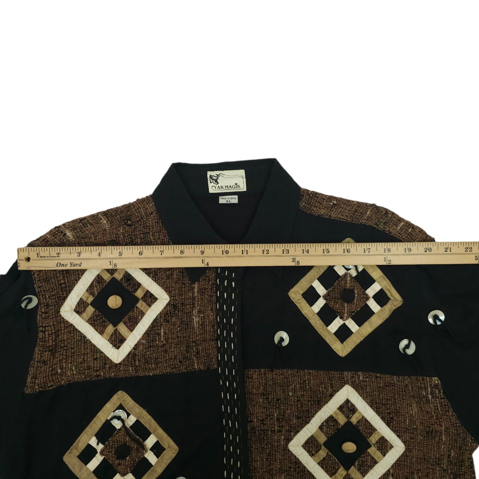Other Yak Magik Jacket XL Quilted Patchwork Abstract Art To Wear Size XL / US 12-14 / IT 48-50 - 4 Thumbnail