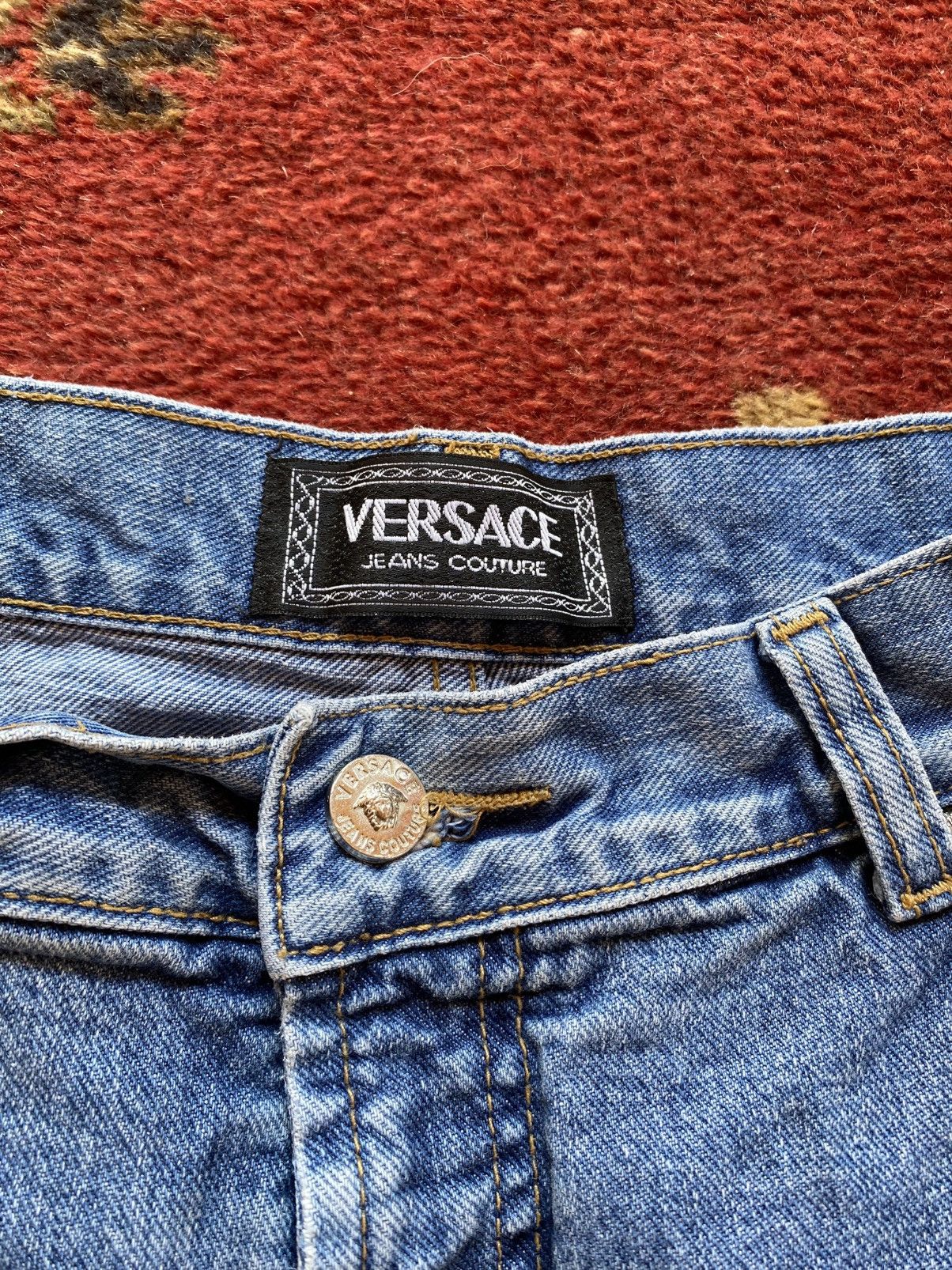 Versace Vintage Versace Jeans Distessed dirty Balenciaga Style Size US 38 / EU 54 - 11 Thumbnail