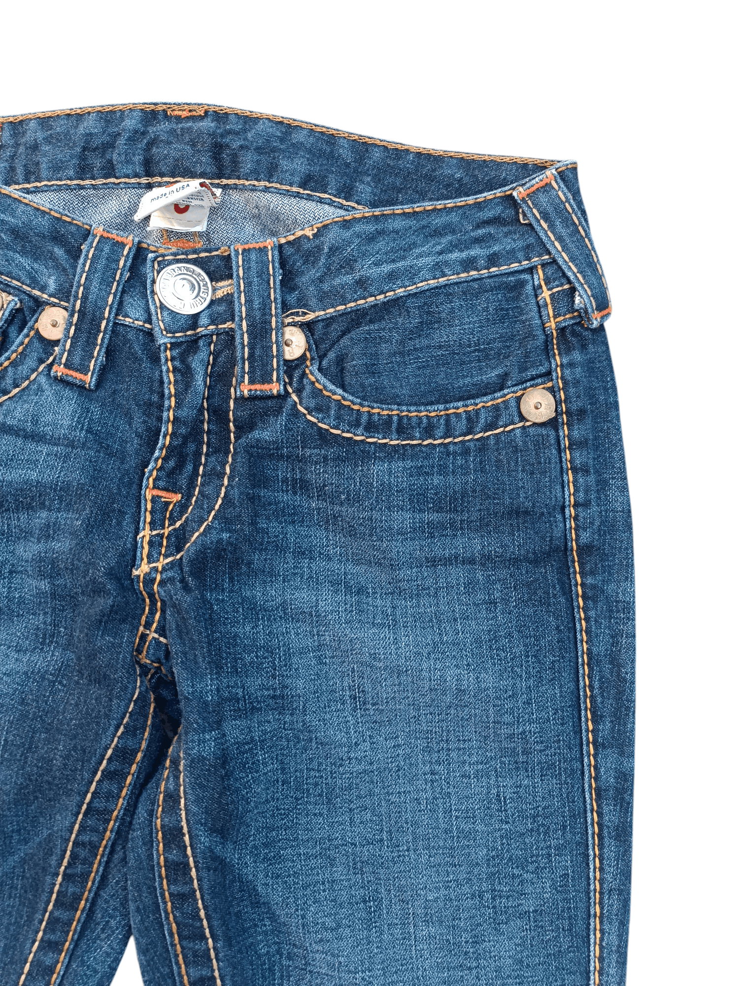 True Religion × Vintage True Religion Rainbow Joey Flare Jeans TR017 Size 27" / US 4 / IT 40 - 10 Thumbnail