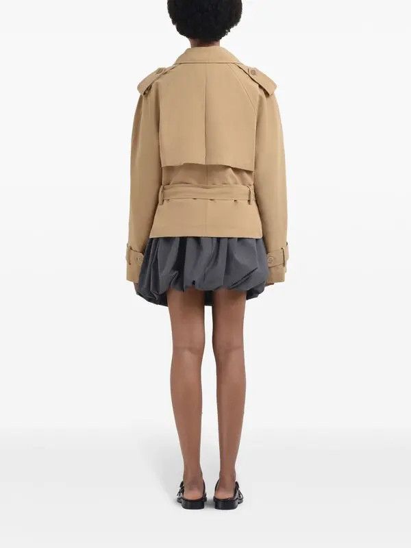 Marni o1w1db10326 Double-Breasted Trench Jacket in Beige Size L / US 10 / IT 46 - 4 Thumbnail