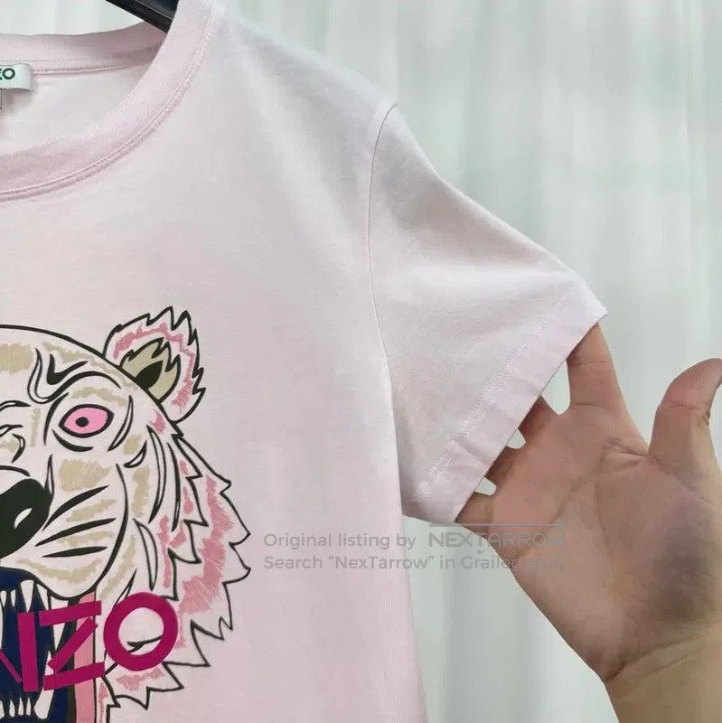 Kenzo Kenzo Pink Tiger Print Short Sleeve T-Shirt . Size M / US 6-8 / IT 42-44 - 4 Thumbnail