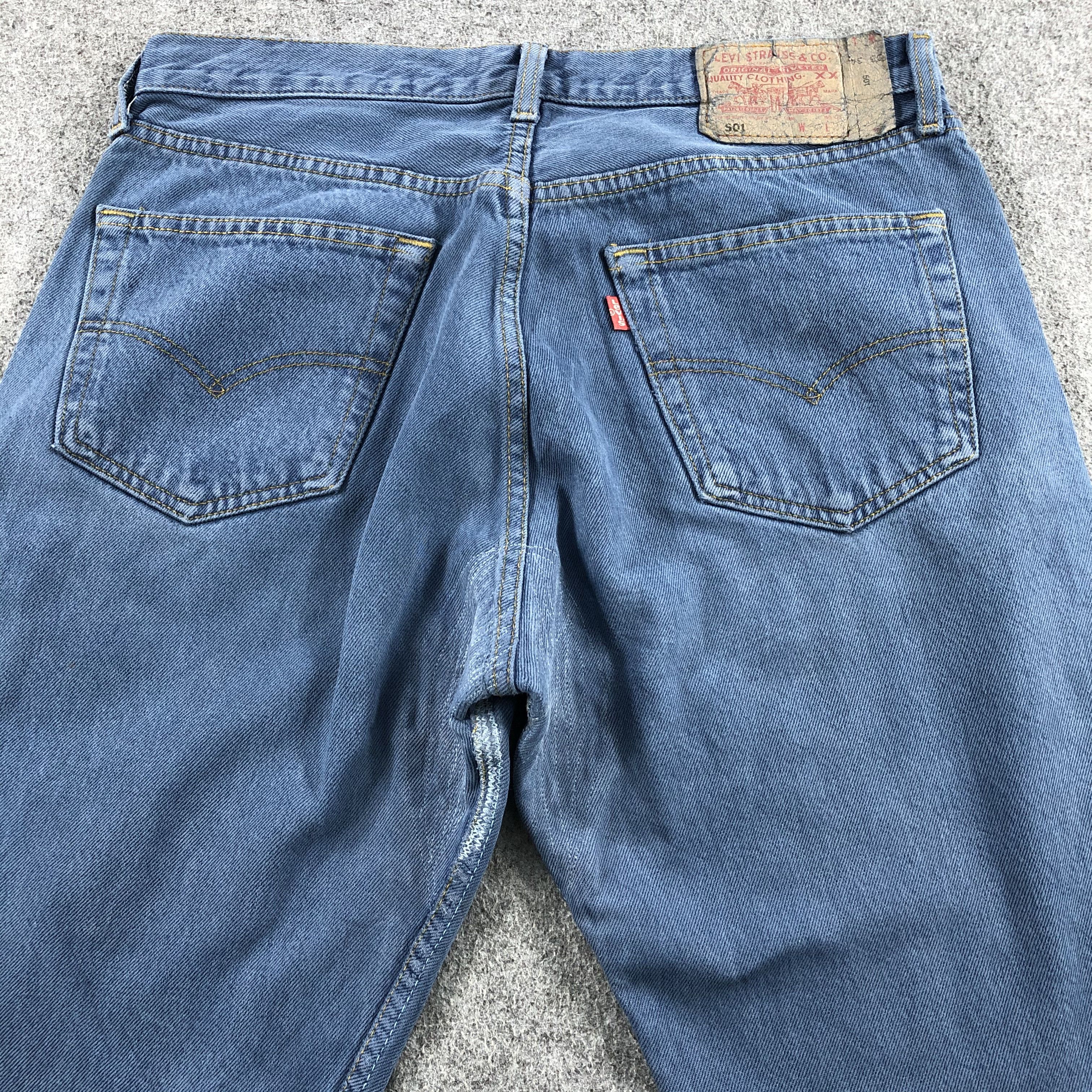 Levi's 90s Vintage Blue Wash Levis 501 Jeans-J1482 Size US 32 / EU 48 - 4 Thumbnail