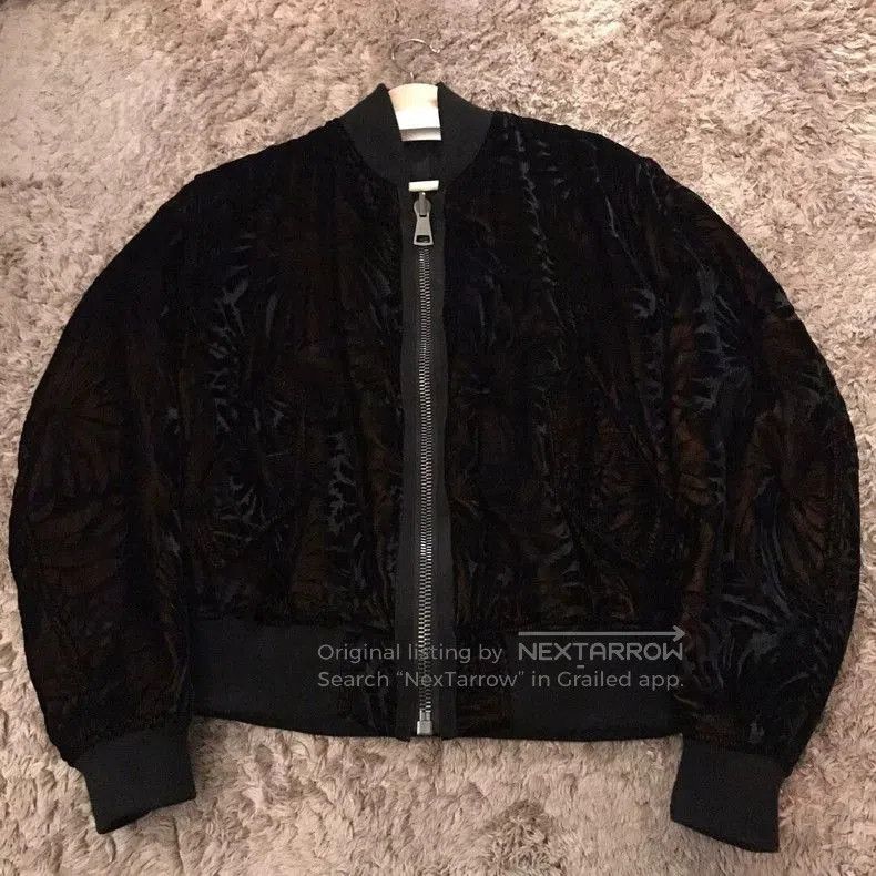 Haider Ackermann Haider Ackerman Black Silk Baker Bomber Jacket