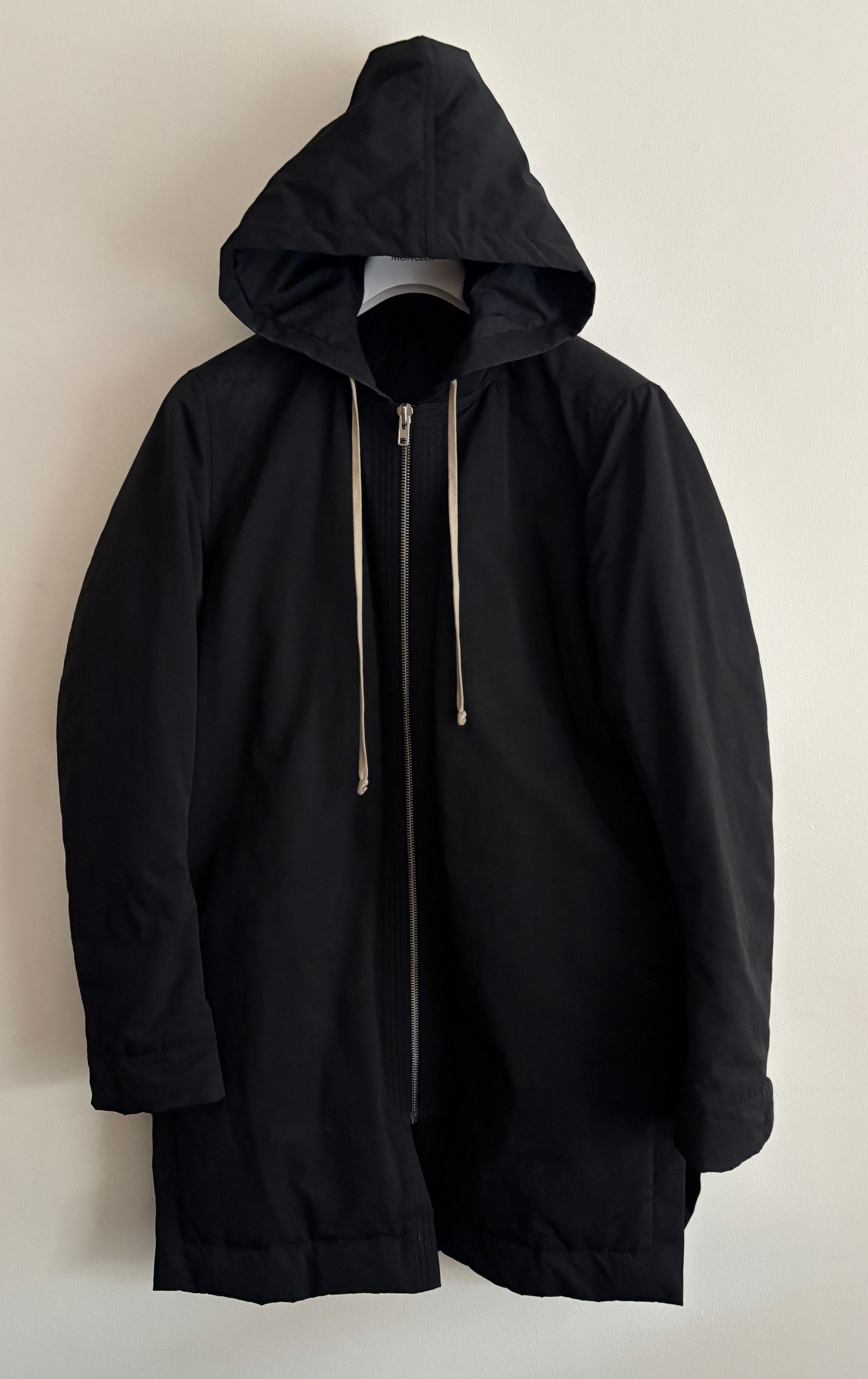 Rick Owens FW19 LARRY RUNWAY DRELLA PARKA NWT | Grailed