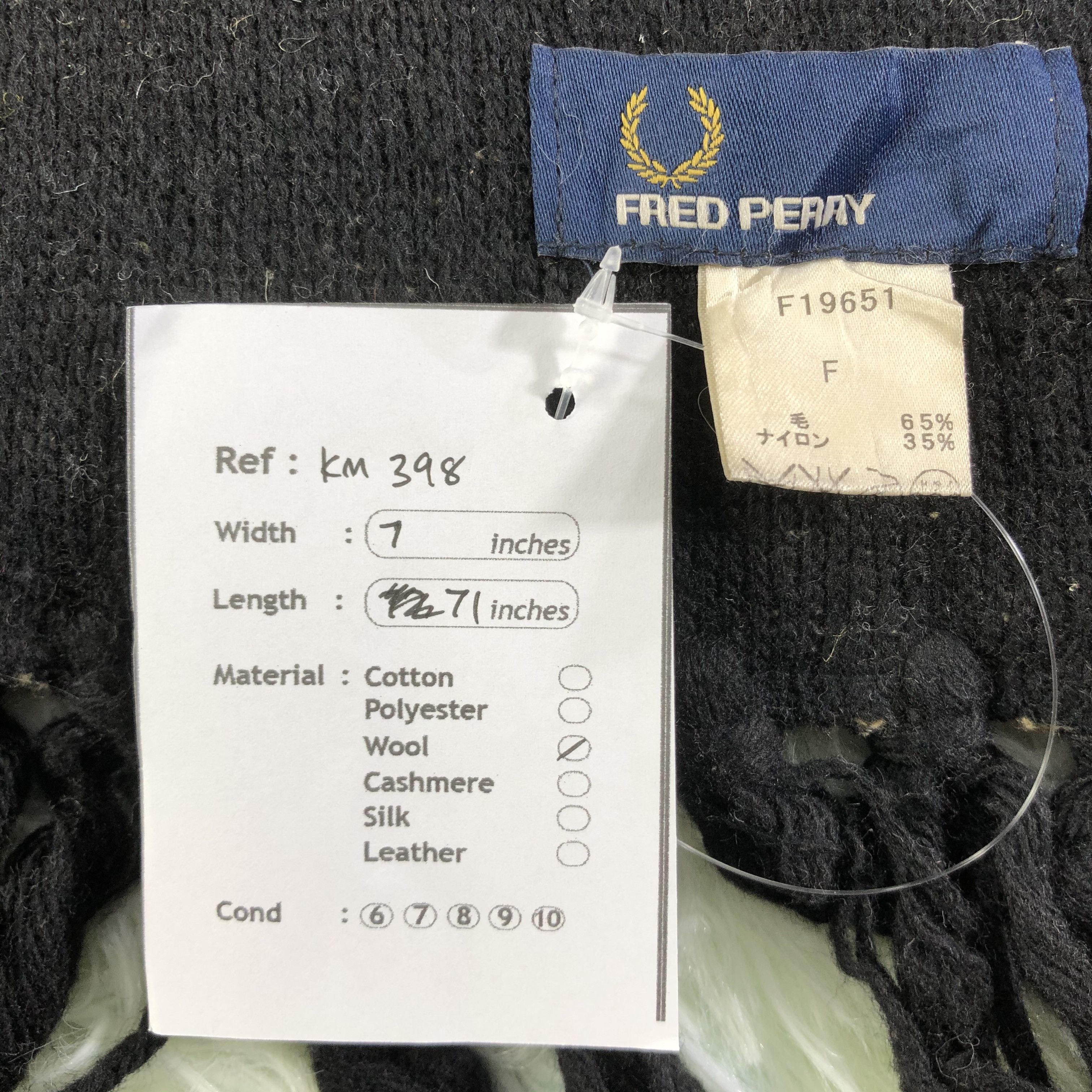 Fred Perry Fred Perry Scarf / Muffler / Neckwear - KM398 Size ONE SIZE - 6 Thumbnail
