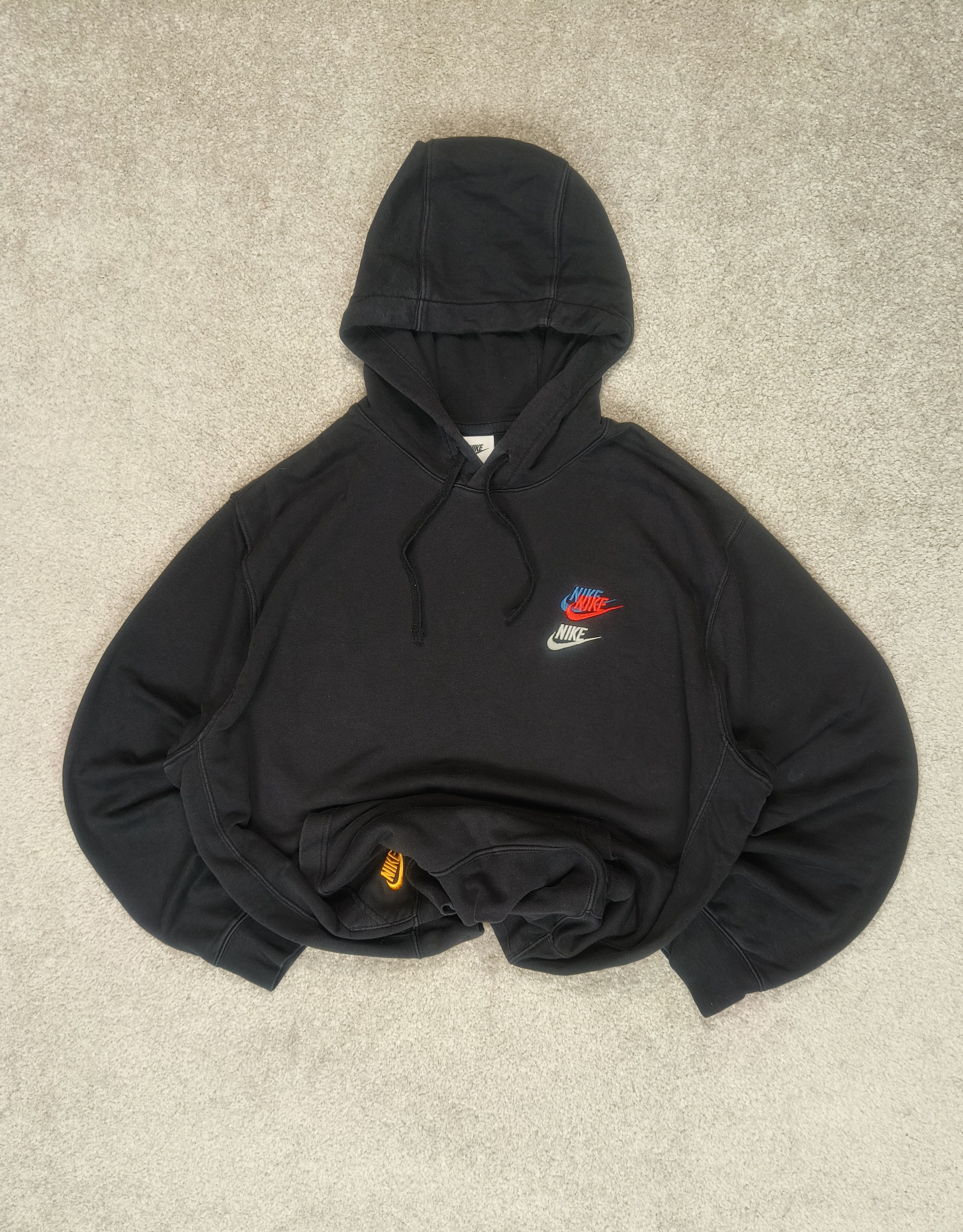 Nike Nike Multi Swoosh NSW French Terry Vtg Style Washed Hoodie Size US XL / EU 56 / 4 - 1 Thumbnail