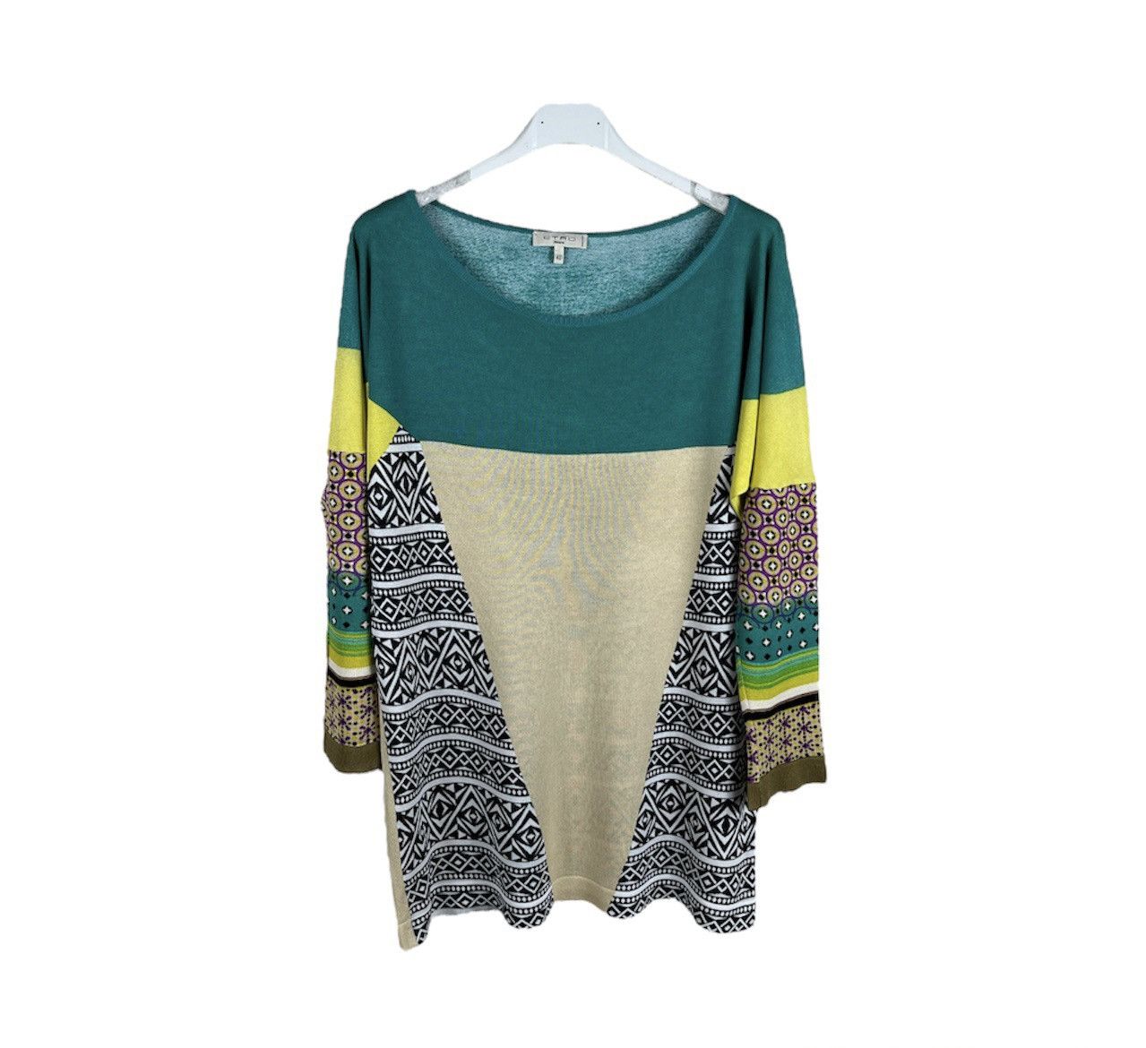 Etro × Vintage Etro Milano vintage patterned viscose sweater blouse psycho Size M / US 6-8 / IT 42-44 - 1 Thumbnail