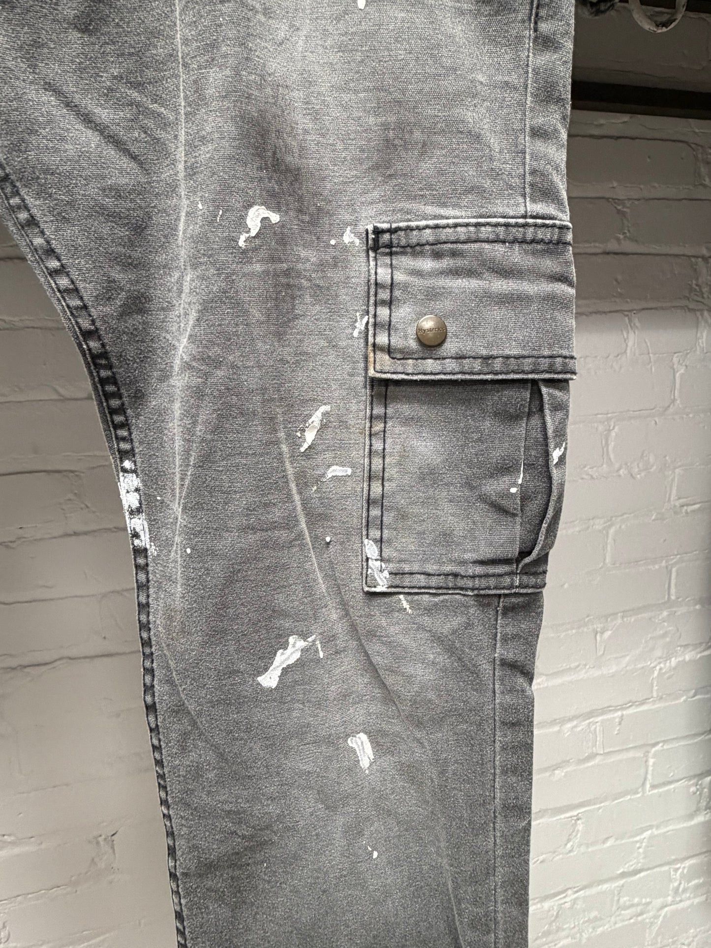 Undercover Undercover x Hysteric Glamour Paint Splattered Grey Skinny Jeans Size US 32 / EU 48 - 2 Thumbnail