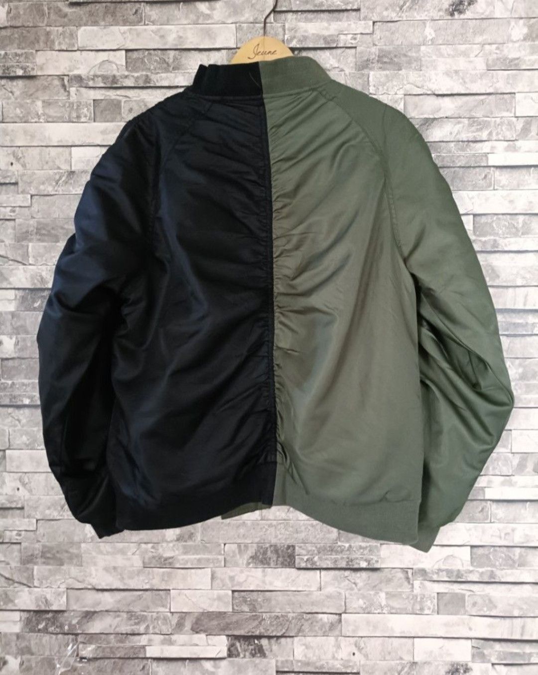 Japanese Brand Jetrag bicolor two tone bomber jacket Size US L / EU 52-54 / 3 - 4 Thumbnail