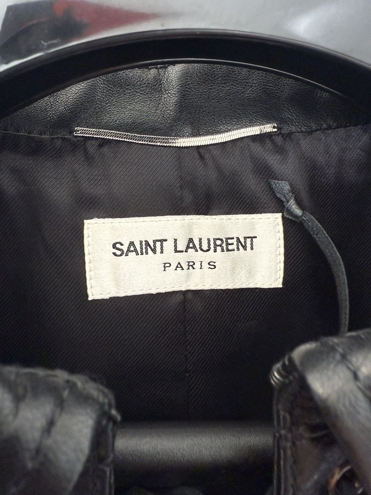 Saint Laurent Paris SS19 Saint Laurent Runway Lamb Leather Jacket Size US M / EU 48-50 / 2 - 13 Thumbnail