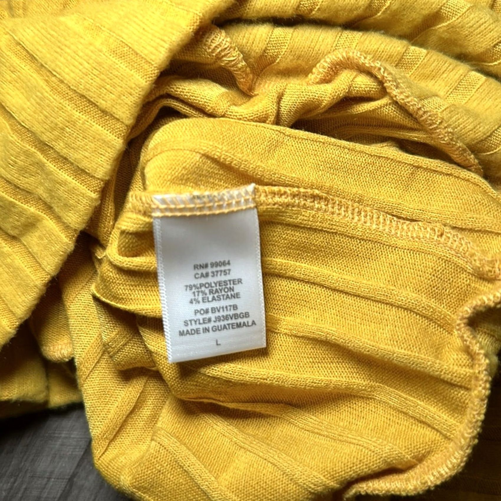 Billabong Billabong Blouse Glow Up Brushed Knit Top - Large - Women - Yellow - NWT - Mustard - 79% Polyester 17% Rayon 4% Elastane - MS10715 Size L / US 10 / IT 46 - 5 Thumbnail