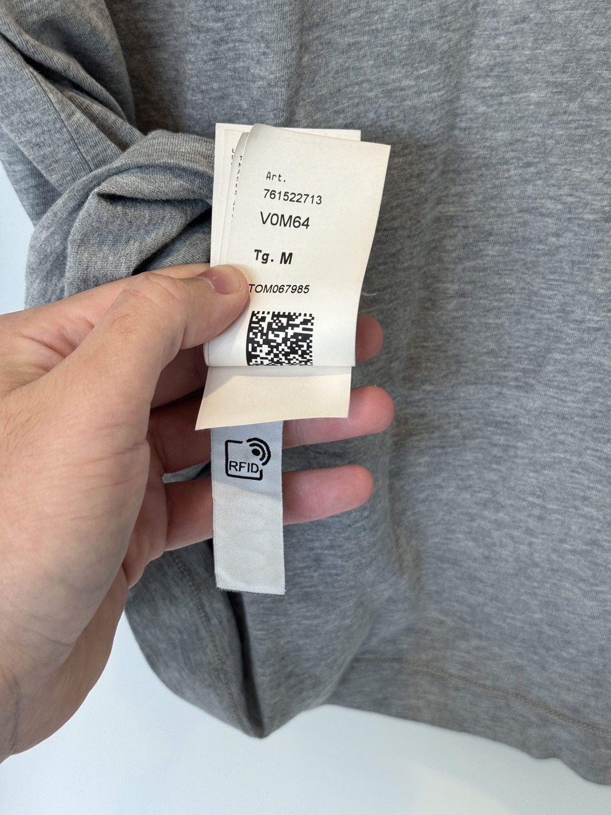 Stone Island Stone Island Mens Gray Patch ProgramLS Tee Size M (fits S) Size US M / EU 48-50 / 2 - 9 Thumbnail